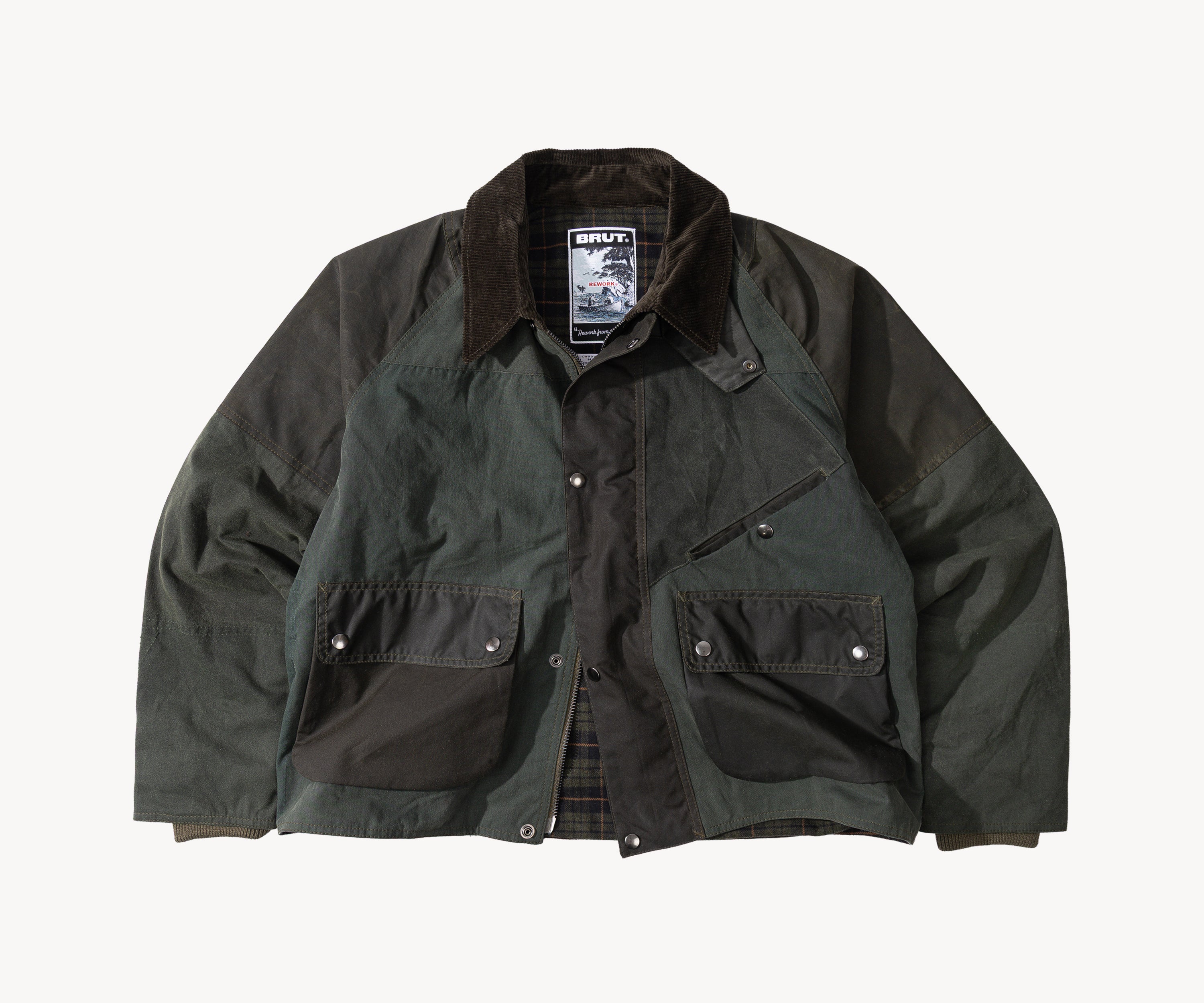 REWORK® KEEPER WAX JACKET - N° 026 Coats & Jackets MEDIUM / GREEN - BRUT Clothing