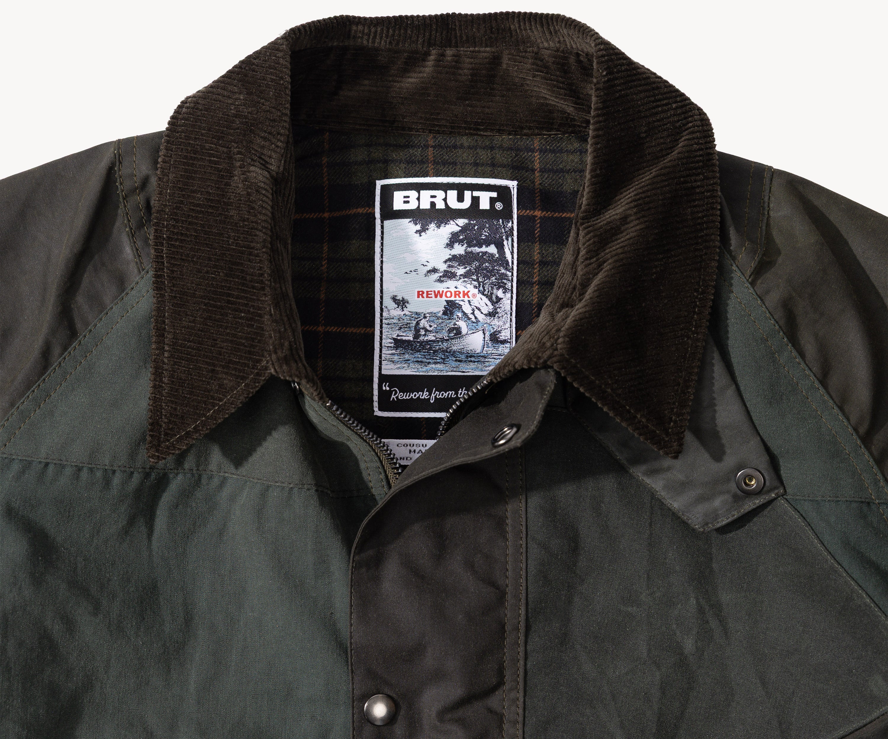 REWORK® KEEPER WAX JACKET - N° 026 Coats & Jackets MEDIUM / GREEN - BRUT Clothing