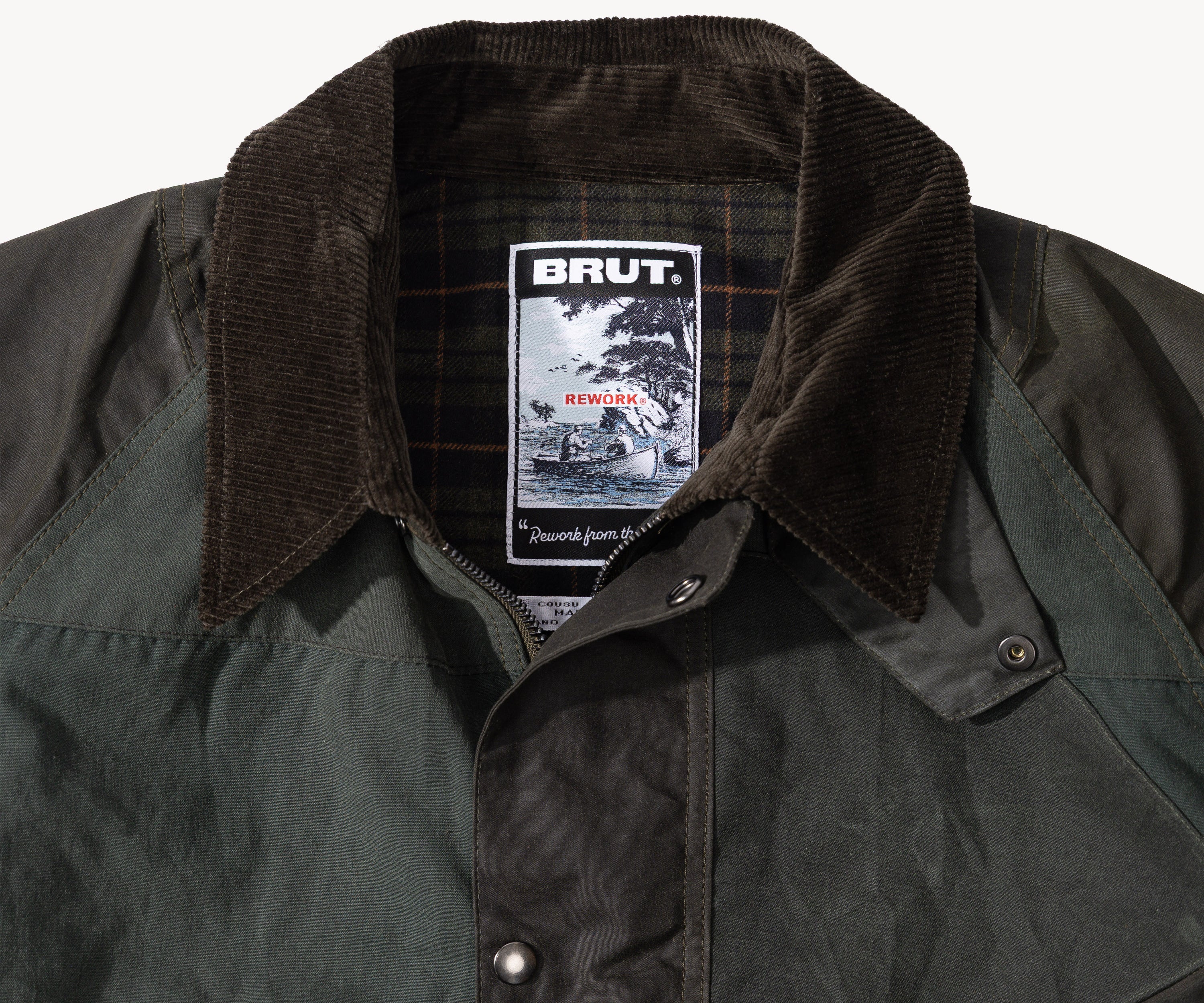 REWORK® KEEPER WAX JACKET - N° 026 Coats & Jackets MEDIUM / GREEN - BRUT Clothing