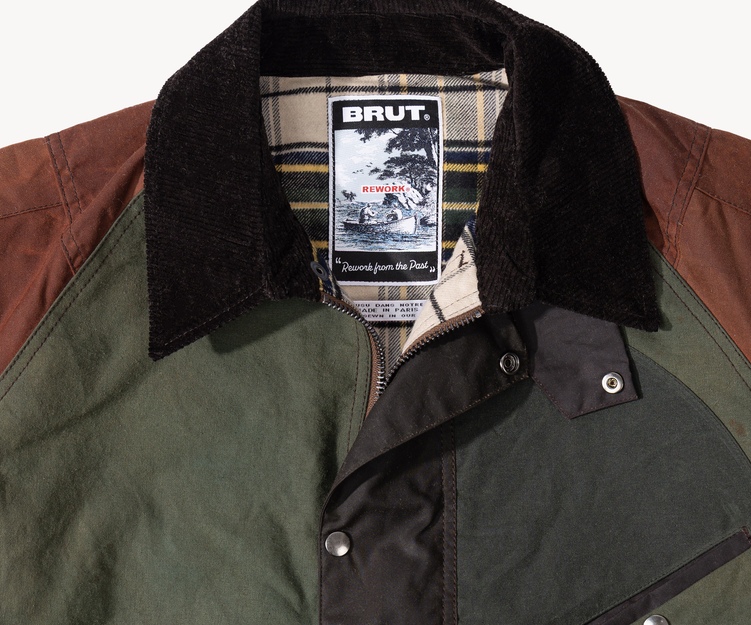 REWORK® KEEPER WAX JACKET - N° 023 Coats & Jackets MEDIUM / GREEN - BRUT Clothing