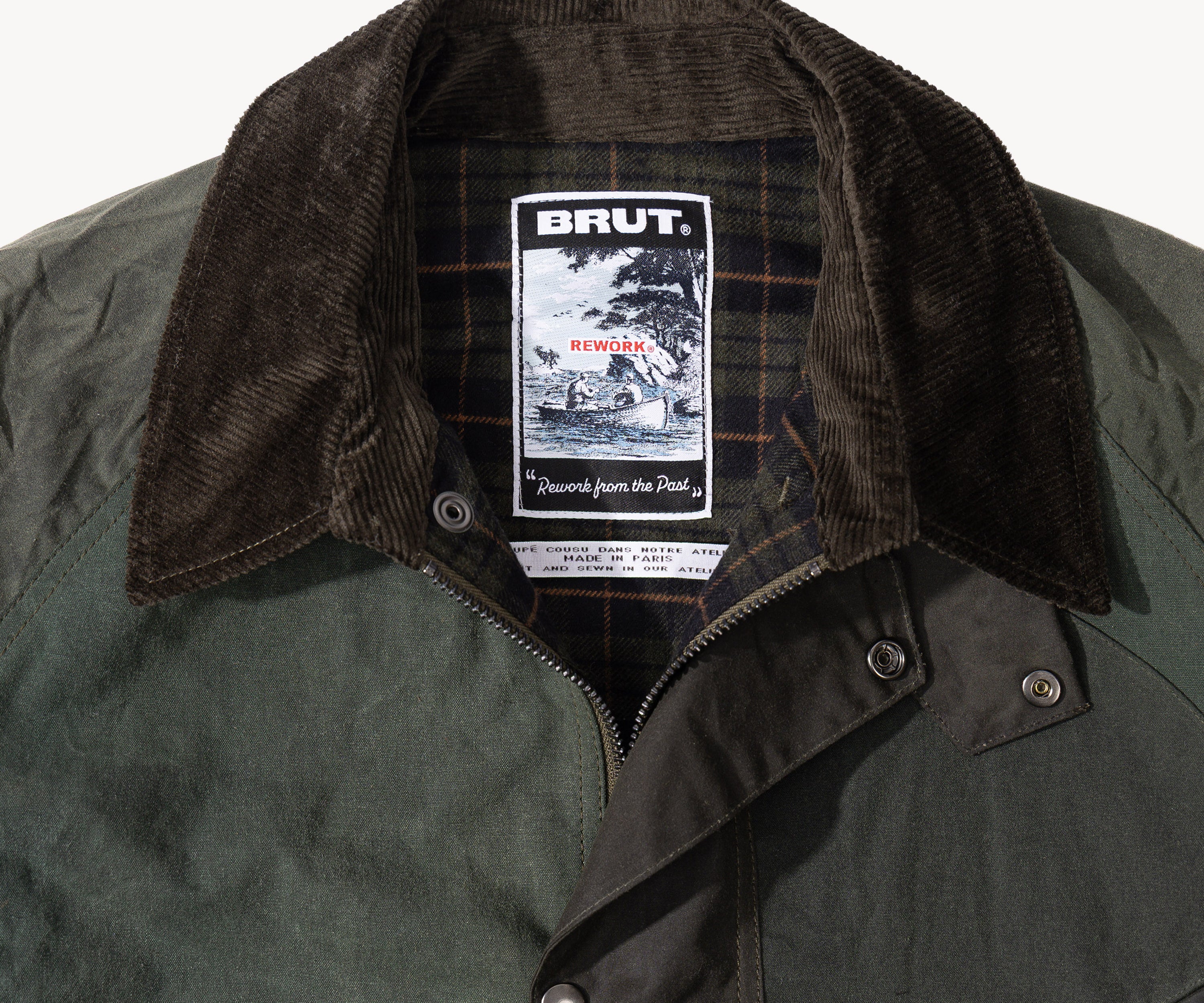 REWORK® KEEPER WAX JACKET - N° 031 Coats & Jackets MEDIUM / GREEN - BRUT Clothing
