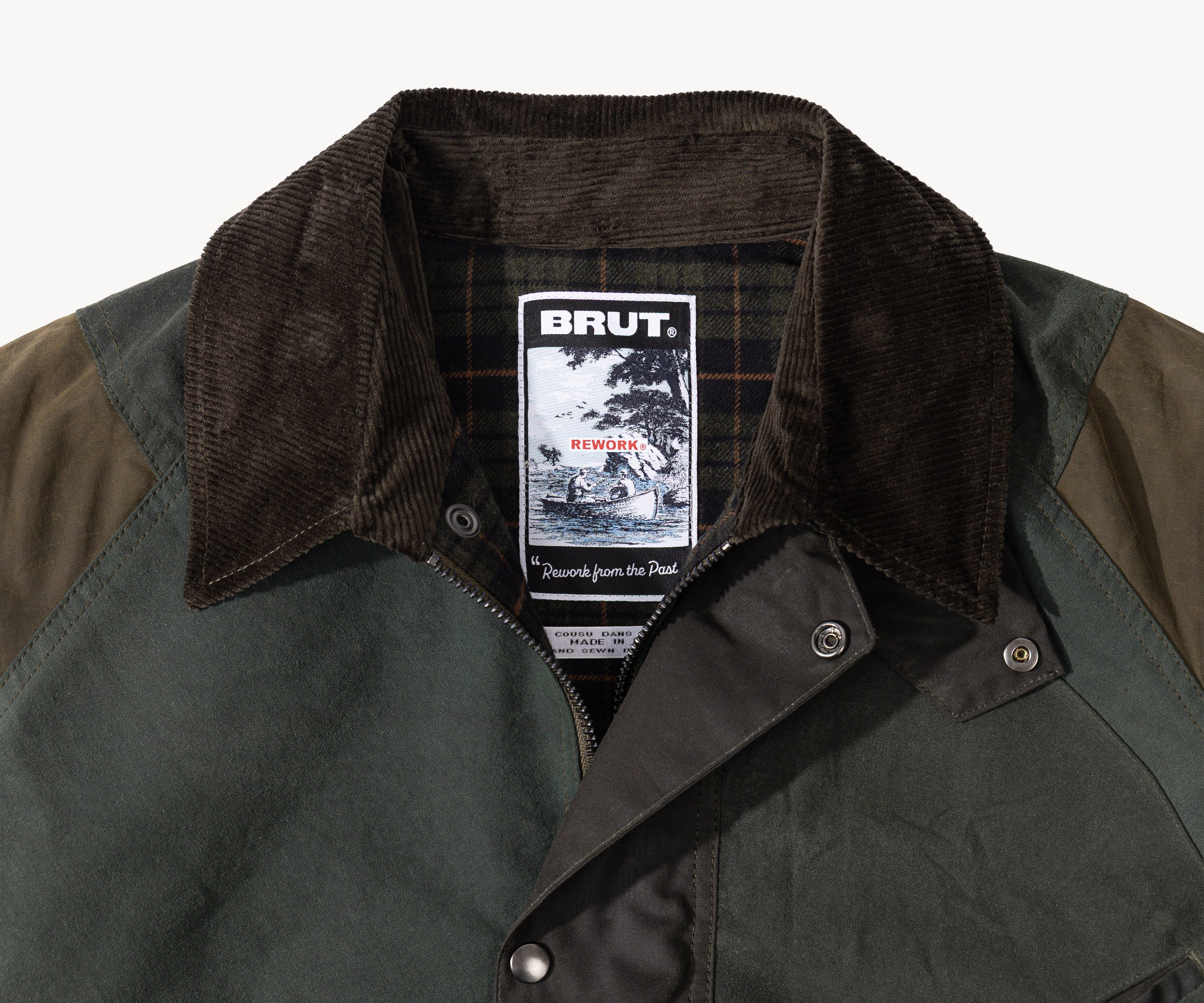 REWORK® KEEPER WAX JACKET - N° 032 Coats & Jackets MEDIUM / GREEN - BRUT Clothing