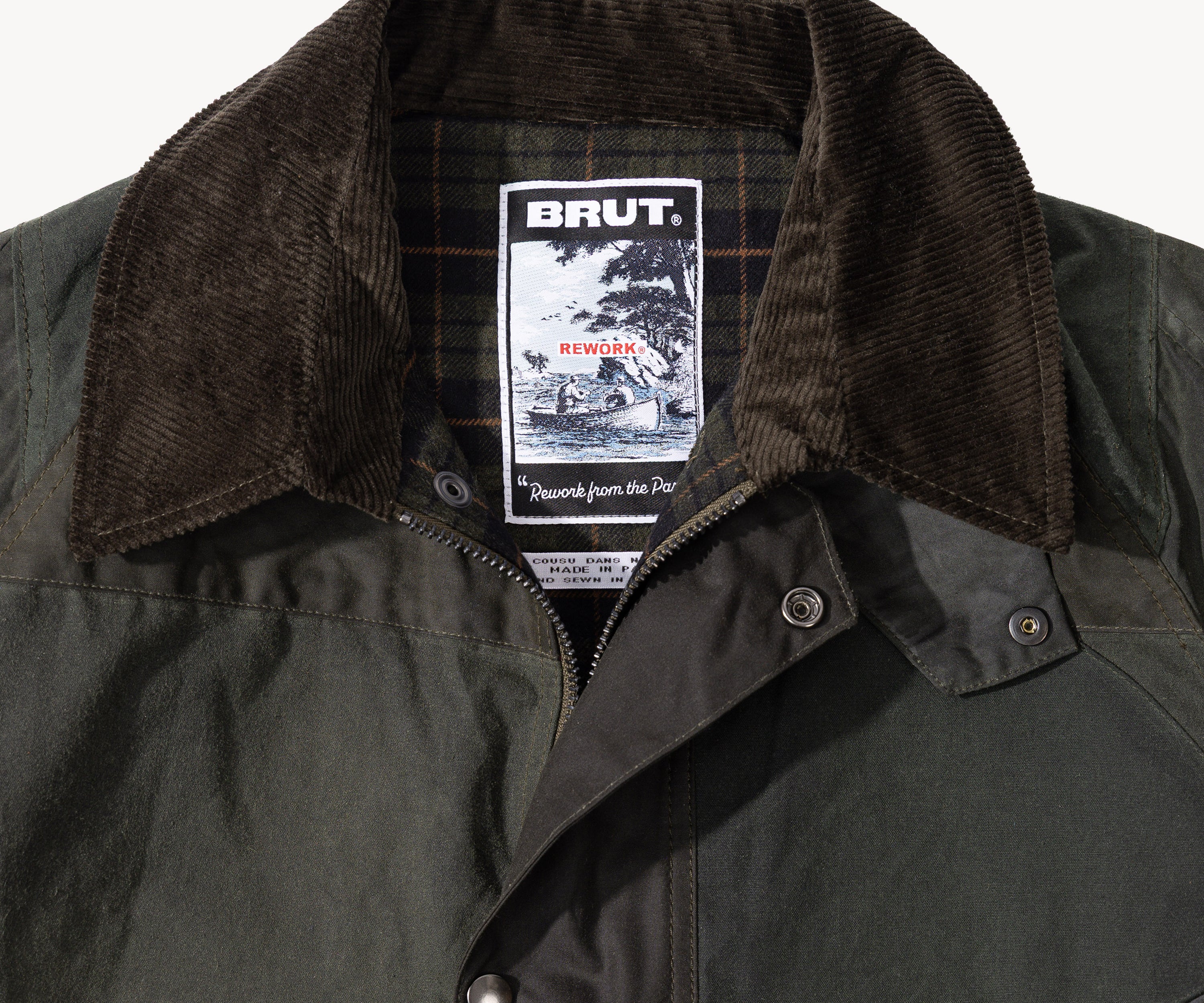 REWORK® KEEPER WAX JACKET - N° 024 Coats & Jackets MEDIUM / GREEN - BRUT Clothing