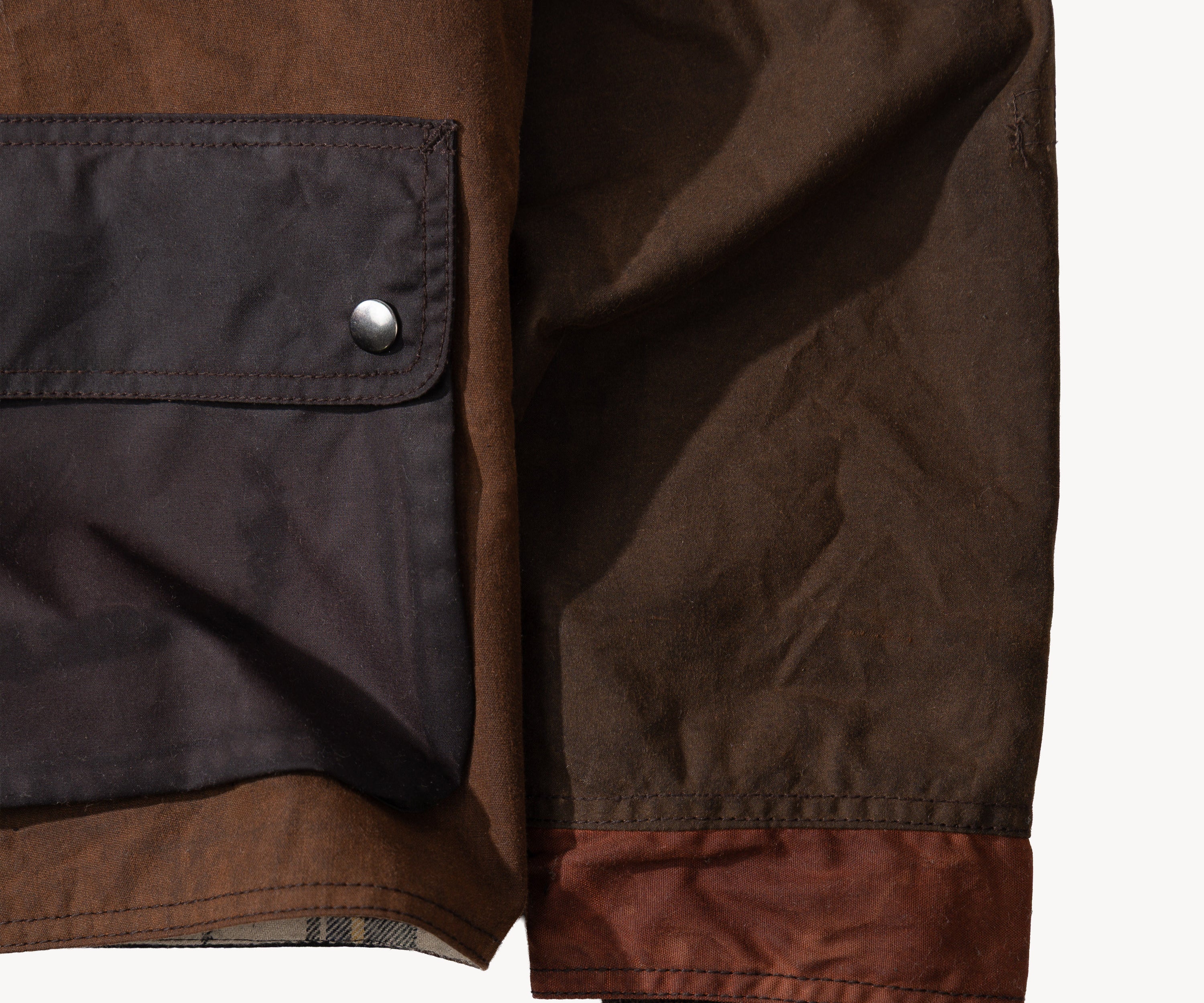 REWORK® KEEPER WAX JACKET - N° 003 Manteaux et vestes SMALL / MARRON - BRUT Clothing