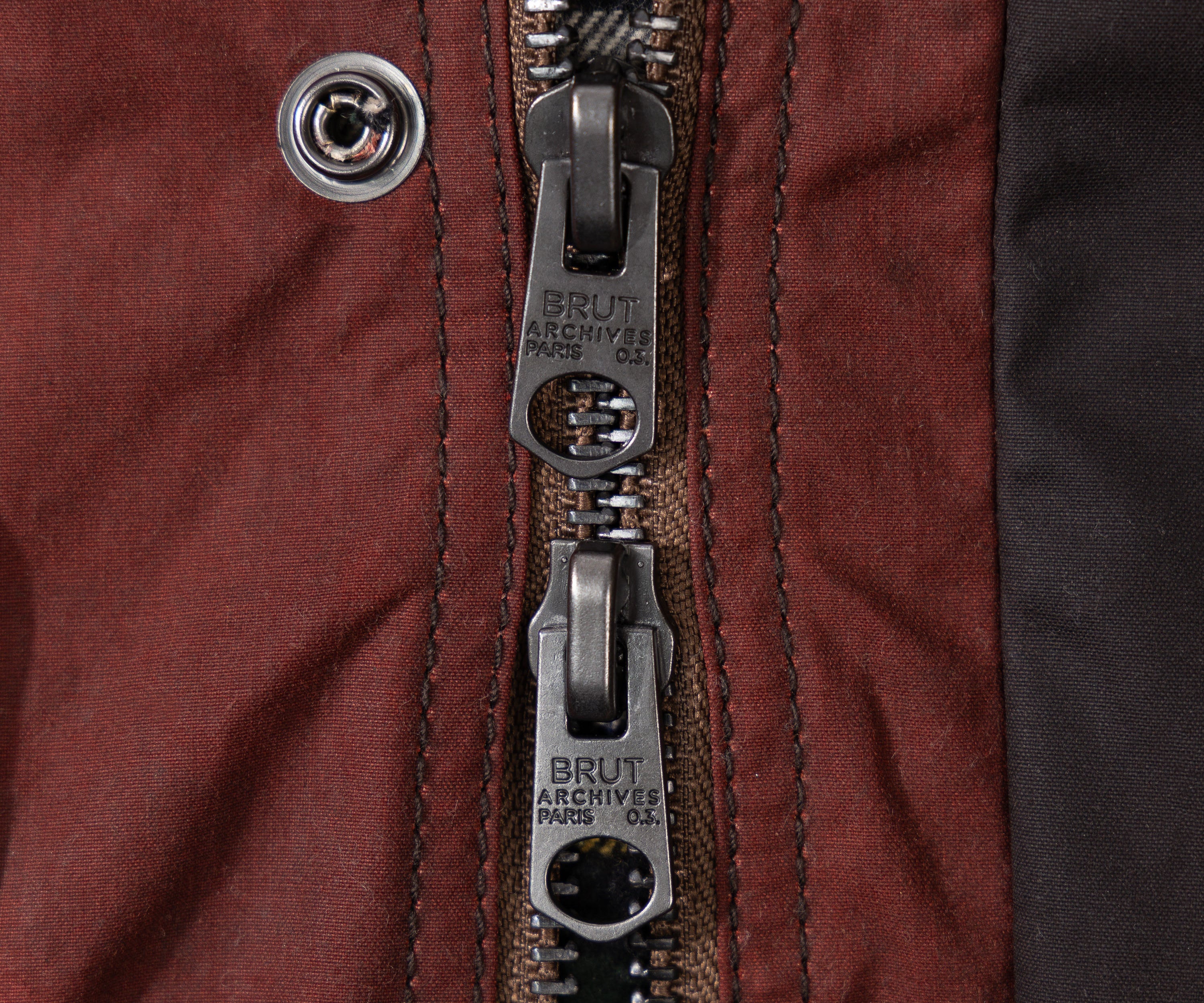 REWORK® KEEPER WAX JACKET - N° 005 Manteaux et vestes SMALL / MARRON - BRUT Clothing