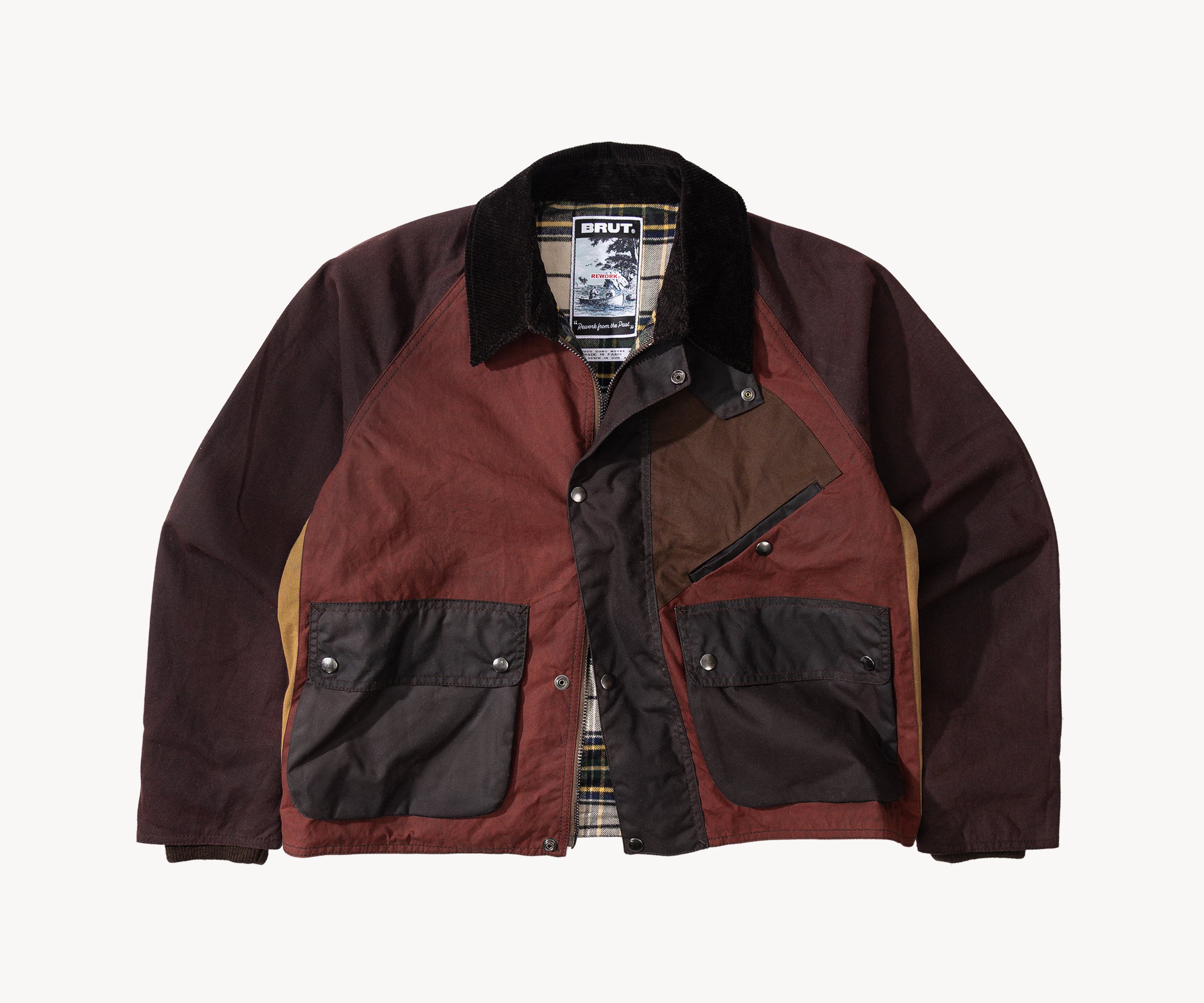REWORK® KEEPER WAX JACKET - N° 002 Coats & Jackets SMALL / BROWN - BRUT Clothing