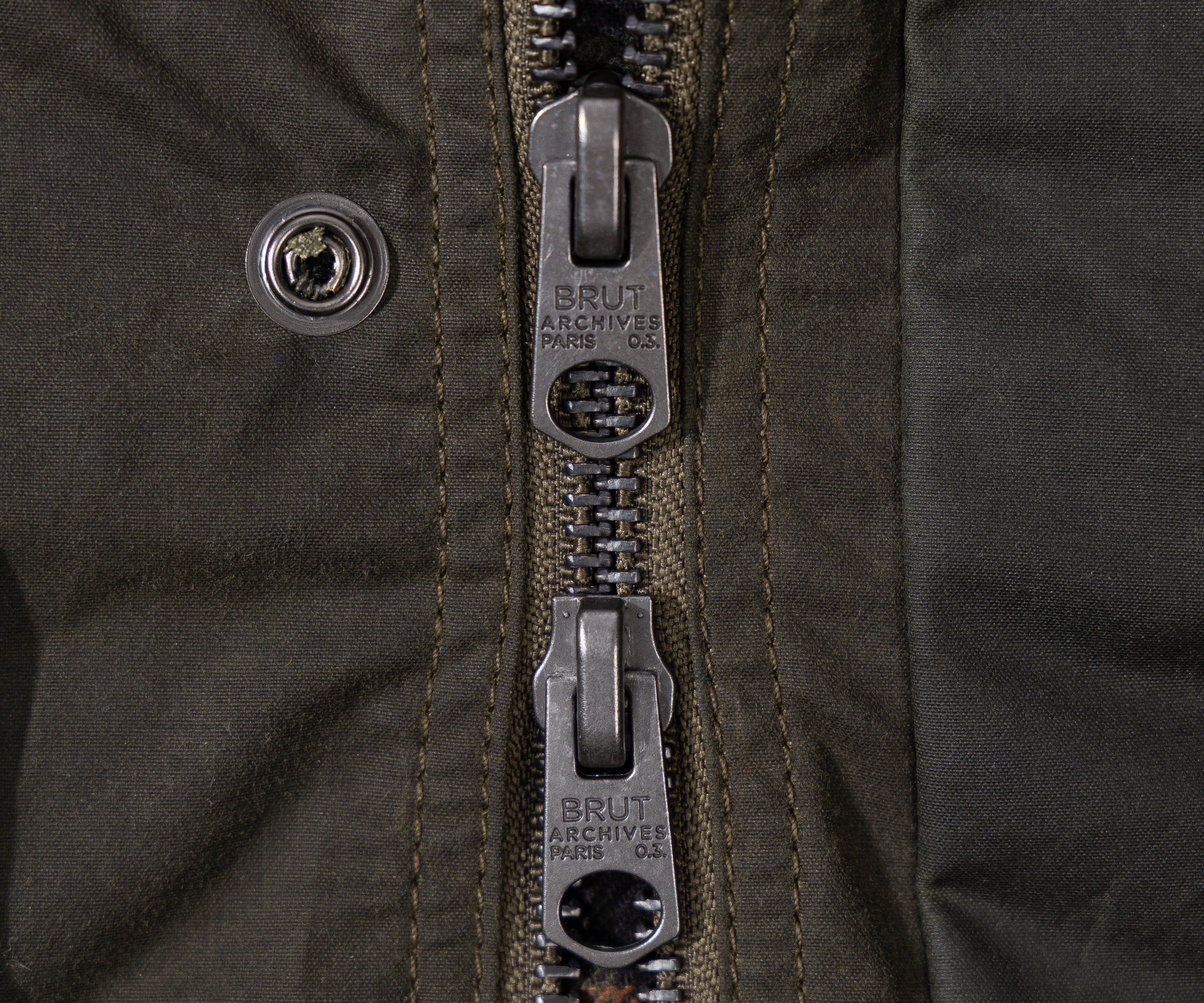 REWORK® KEEPER WAX JACKET - N° 008 SMALL / VERT - BRUT Clothing