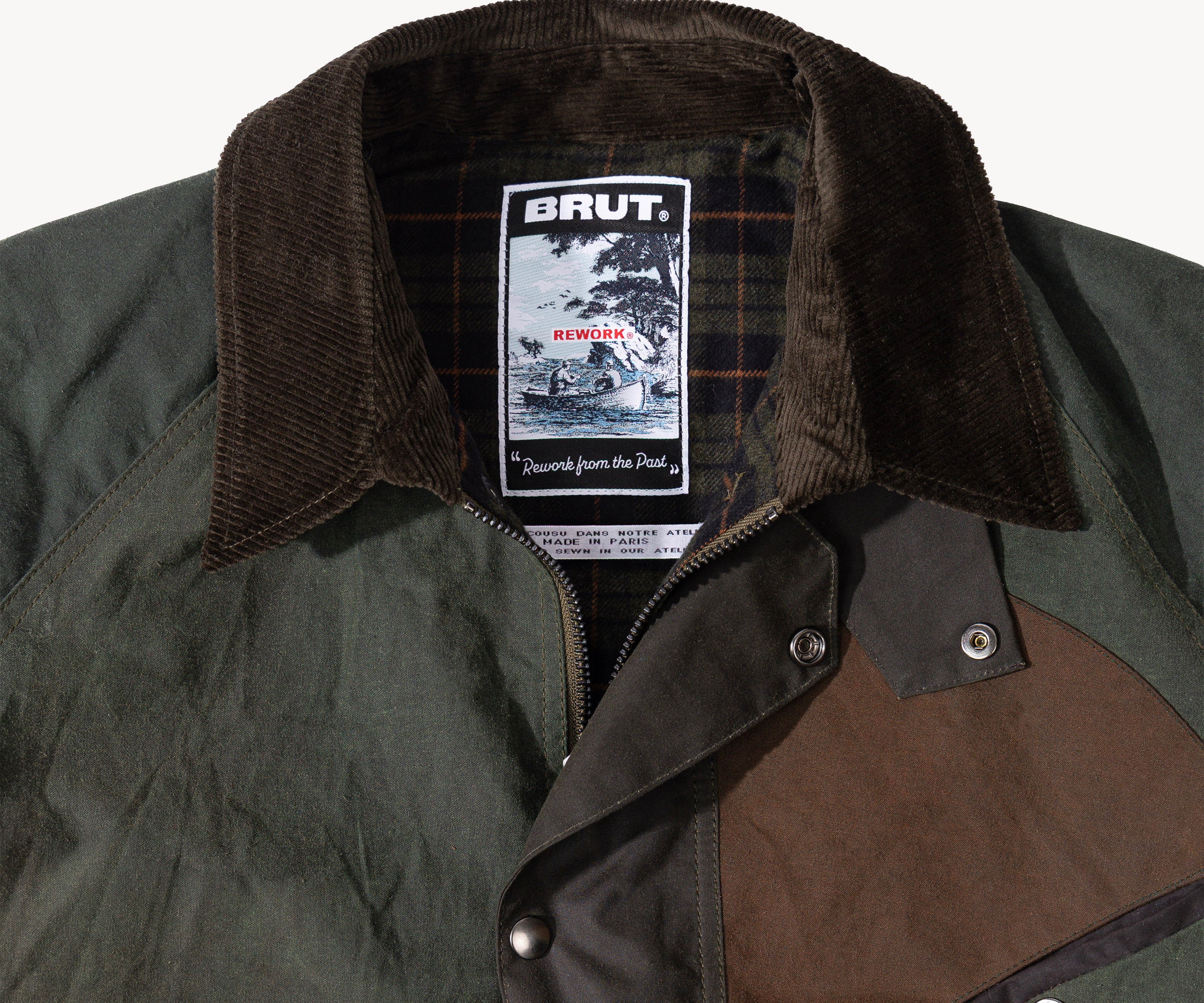 REWORK® KEEPER WAX JACKET - N° 010 Coats & Jackets SMALL / GREEN - BRUT Clothing