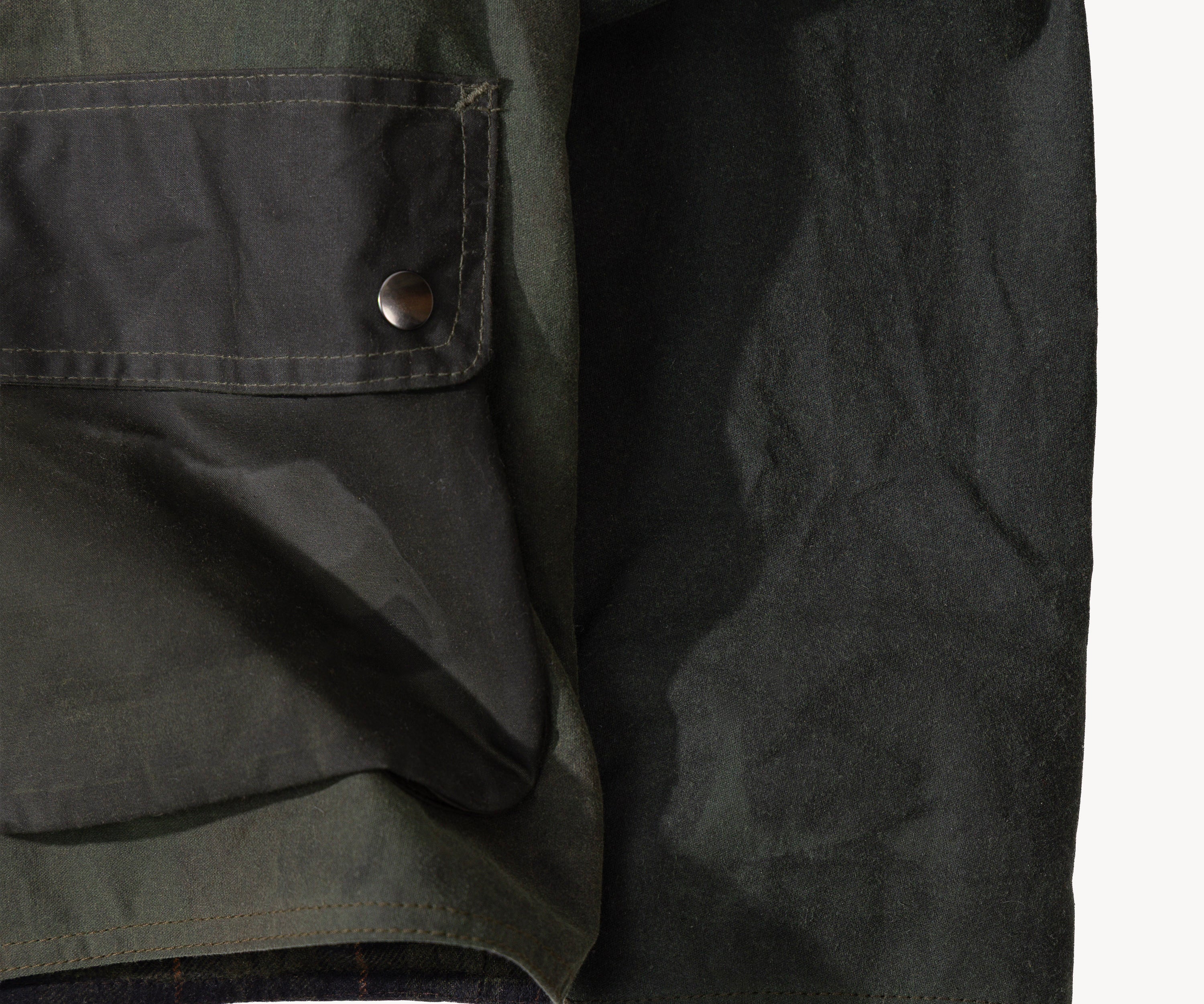 REWORK® KEEPER WAX JACKET - N° 010 Coats & Jackets SMALL / GREEN - BRUT Clothing