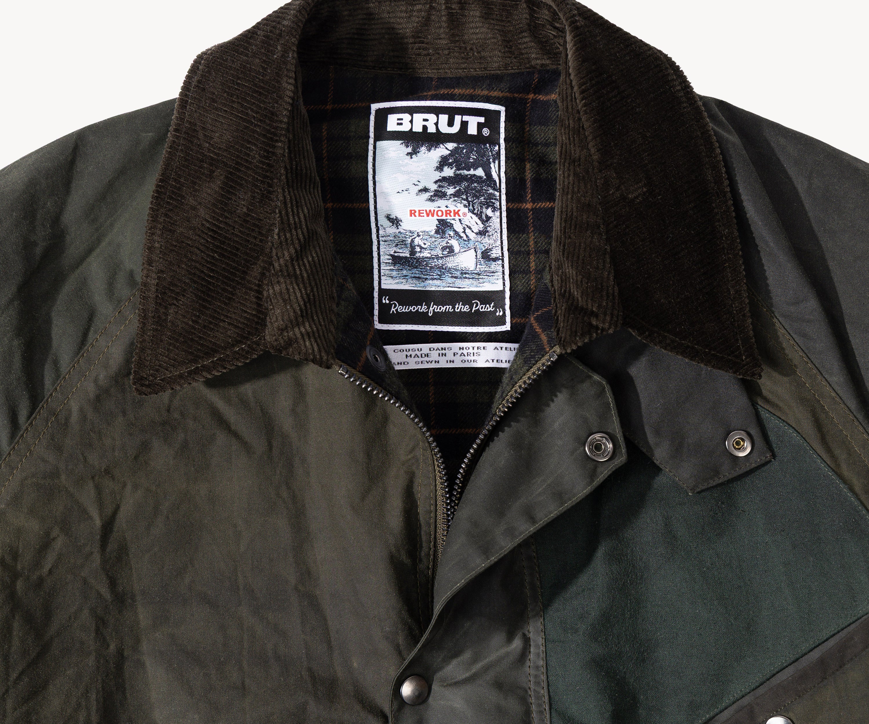 REWORK® KEEPER WAX JACKET - N° 011 Coats & Jackets SMALL / GREEN - BRUT Clothing