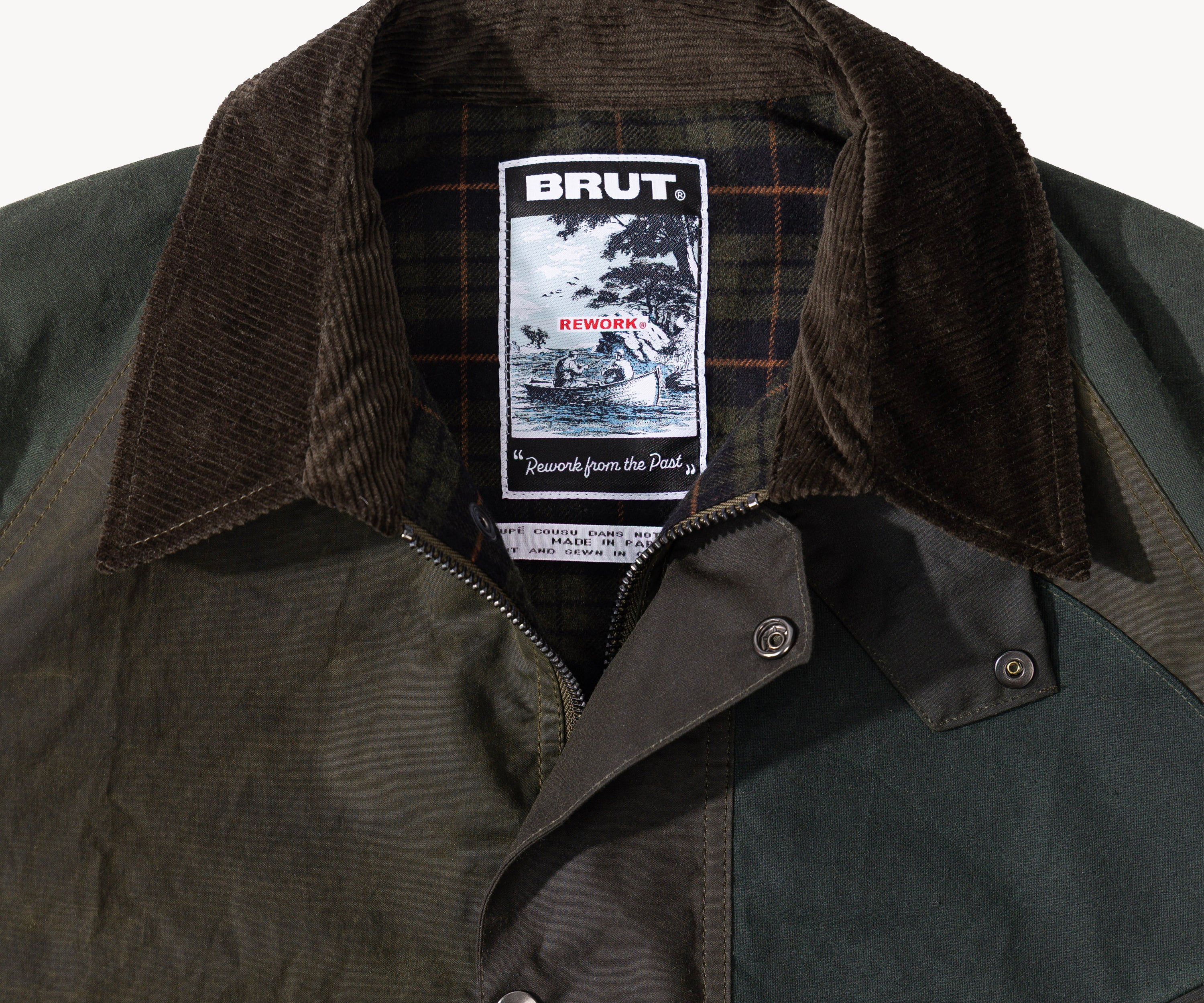 REWORK® KEEPER WAX JACKET - N° 012 Coats & Jackets SMALL / GREEN - BRUT Clothing
