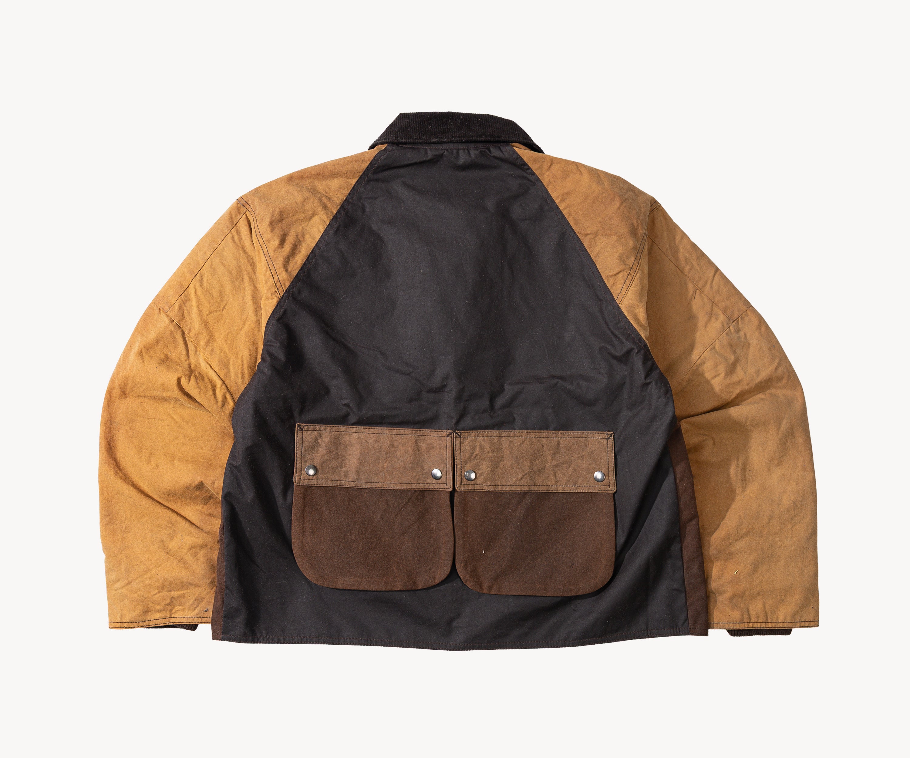 REWORK® KEEPER WAX JACKET - N° 056 Manteaux et vestes X-LARGE / MARRON - BRUT Clothing