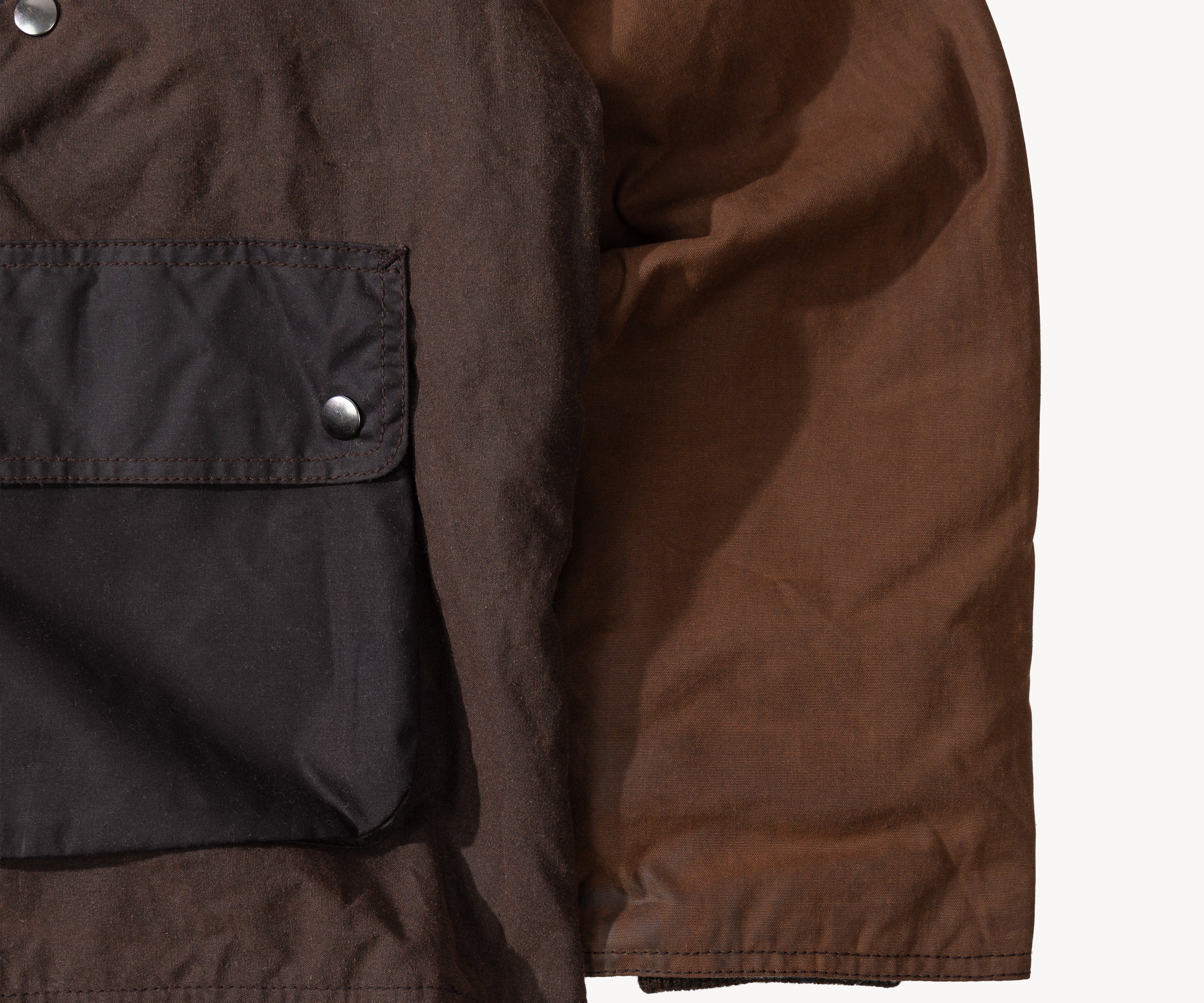 REWORK® KEEPER WAX JACKET - N° 057 Coats & Jackets X-LARGE / BROWN - BRUT Clothing