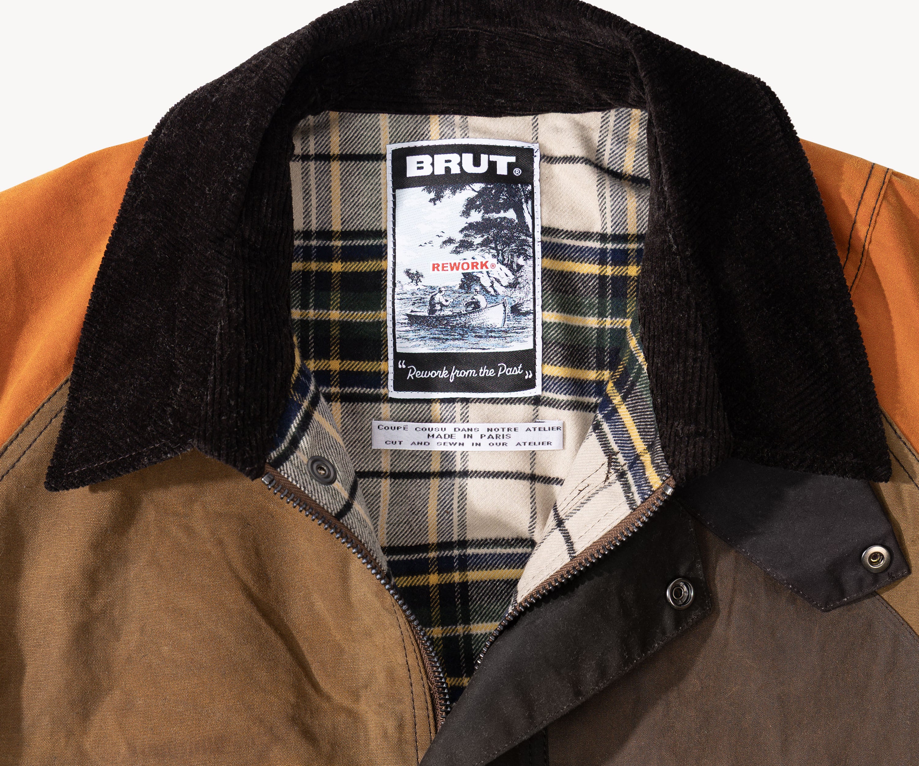 REWORK® KEEPER WAX JACKET - N° 060 Coats & Jackets X-LARGE / BROWN - BRUT Clothing