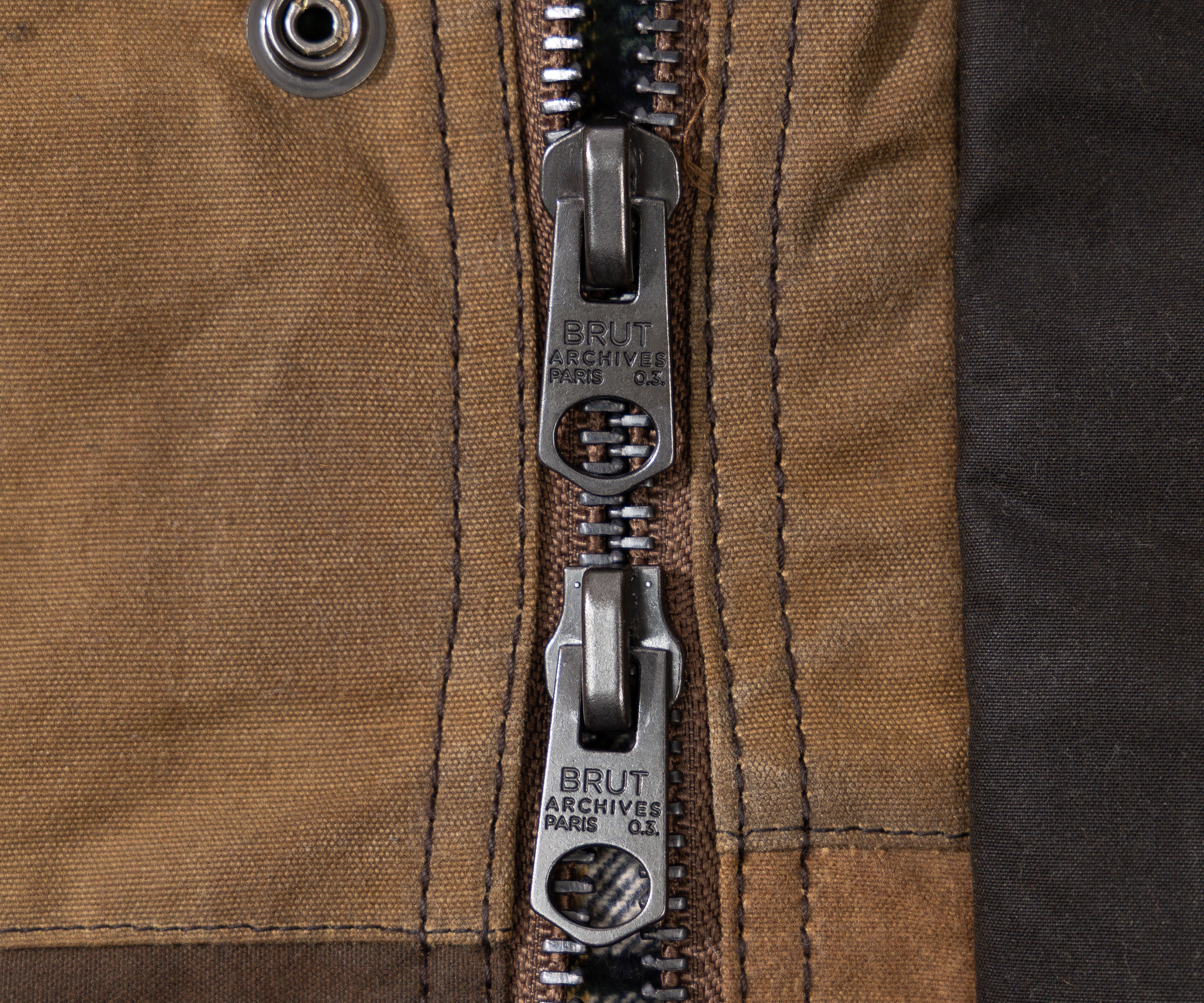 REWORK® KEEPER WAX JACKET - N° 060 Coats & Jackets X-LARGE / BROWN - BRUT Clothing