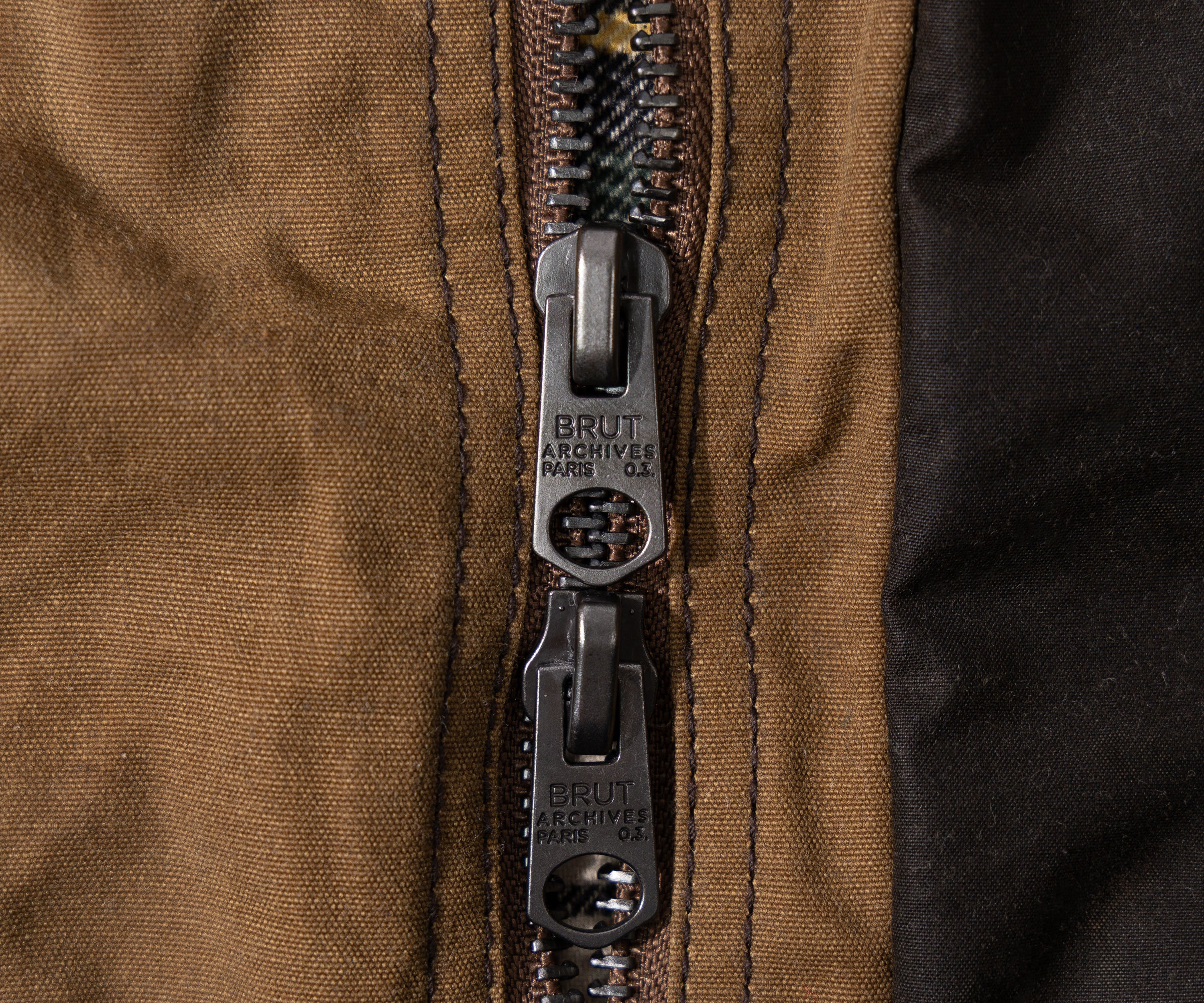 REWORK® KEEPER WAX JACKET - N° 055 Coats & Jackets X-LARGE / BROWN - BRUT Clothing