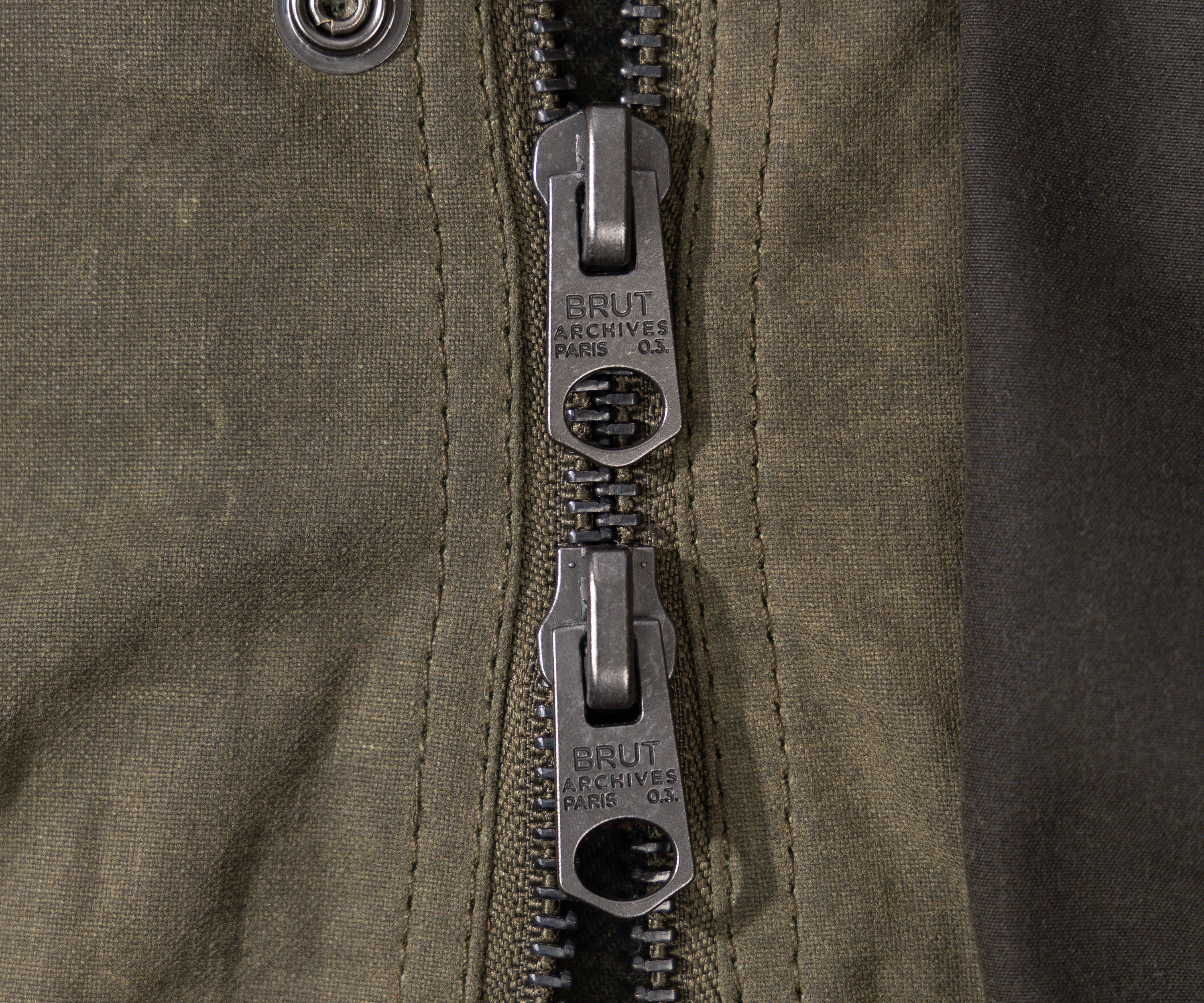 REWORK® KEEPER WAX JACKET - N° 062 Manteaux et vestes X-LARGE / VERT - BRUT Clothing