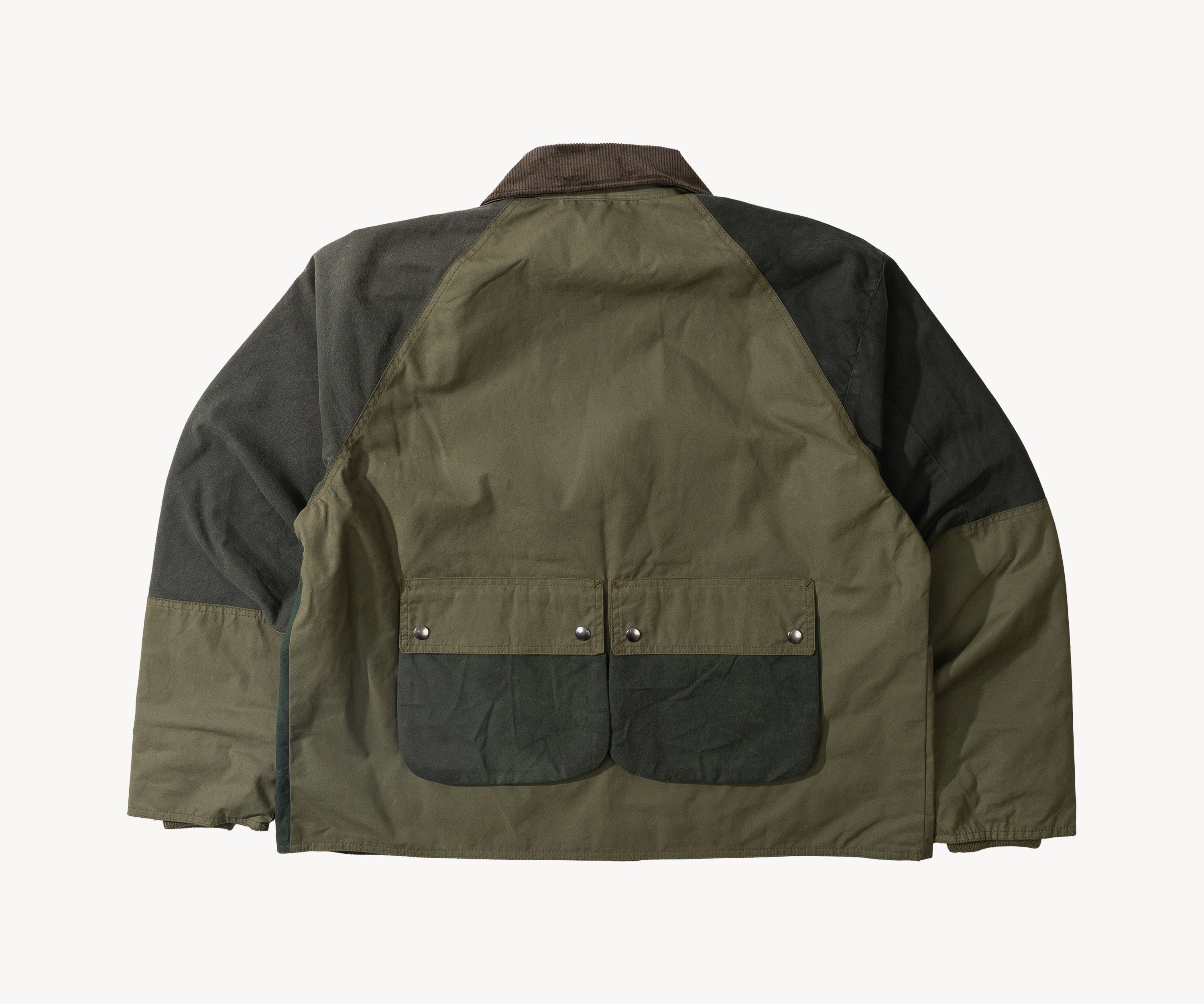 REWORK® FLY WAX JACKET - N° 055 Coats & Jackets X-LARGE / GREEN - BRUT Clothing