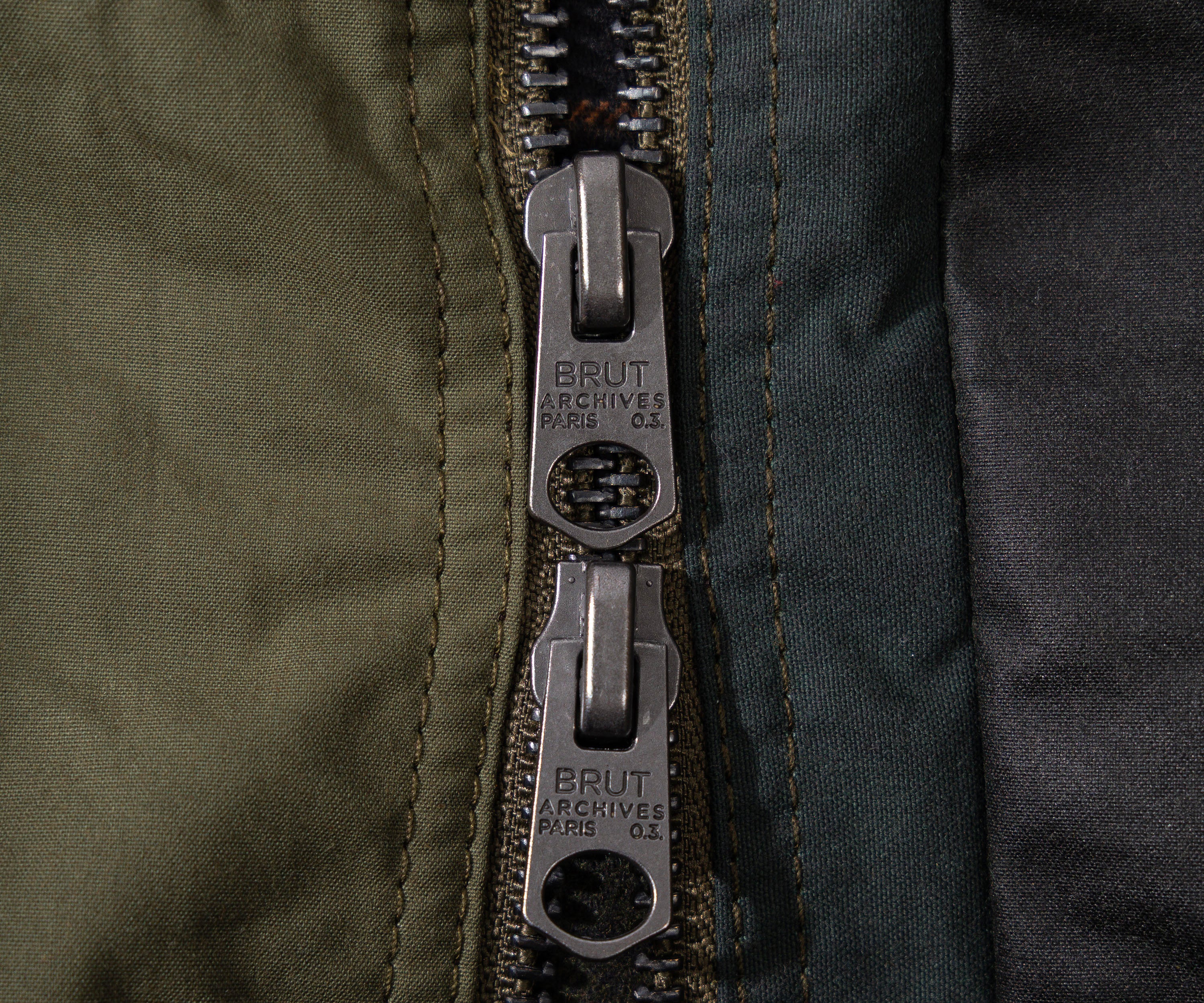 REWORK® FLY WAX JACKET - N° 059 Manteaux et vestes X-LARGE / VERT - BRUT Clothing