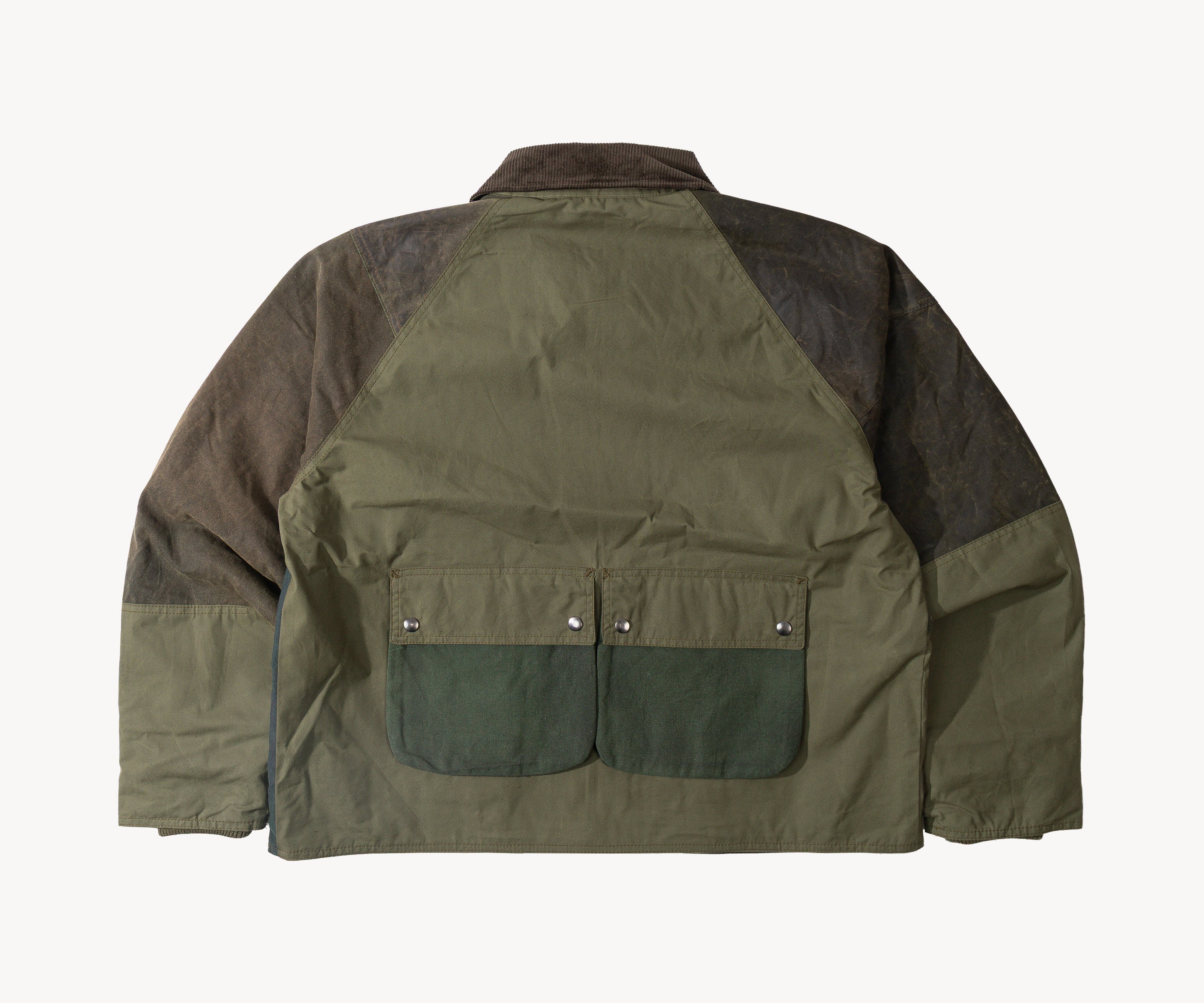 REWORK® FLY WAX JACKET - N° 059 Coats & Jackets X-LARGE / GREEN - BRUT Clothing