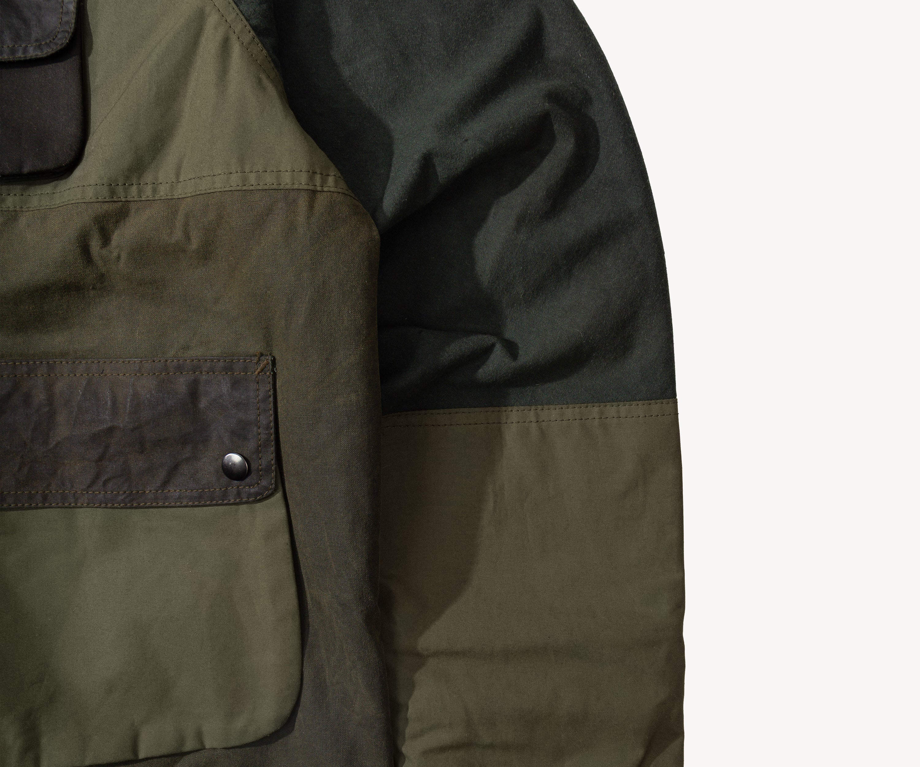 REWORK® FLY WAX JACKET - N° 054 Coats & Jackets X-LARGE / GREEN - BRUT Clothing