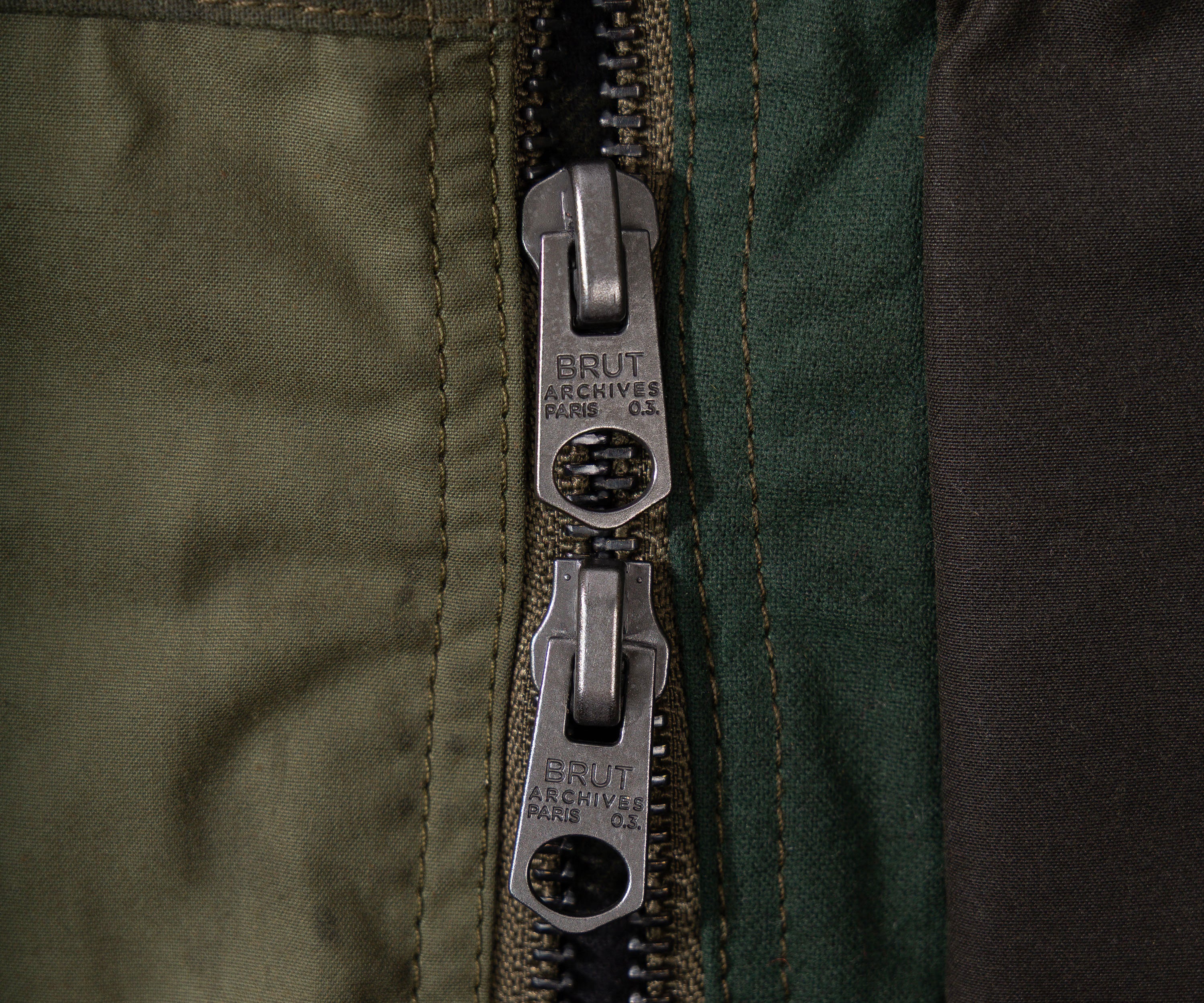 REWORK® FLY WAX JACKET - N° 055 Coats & Jackets X-LARGE / GREEN - BRUT Clothing