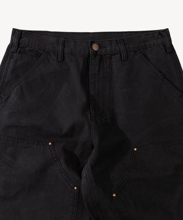 THE WIDE RIVET PANTS - BLACK | BRUT Clothing