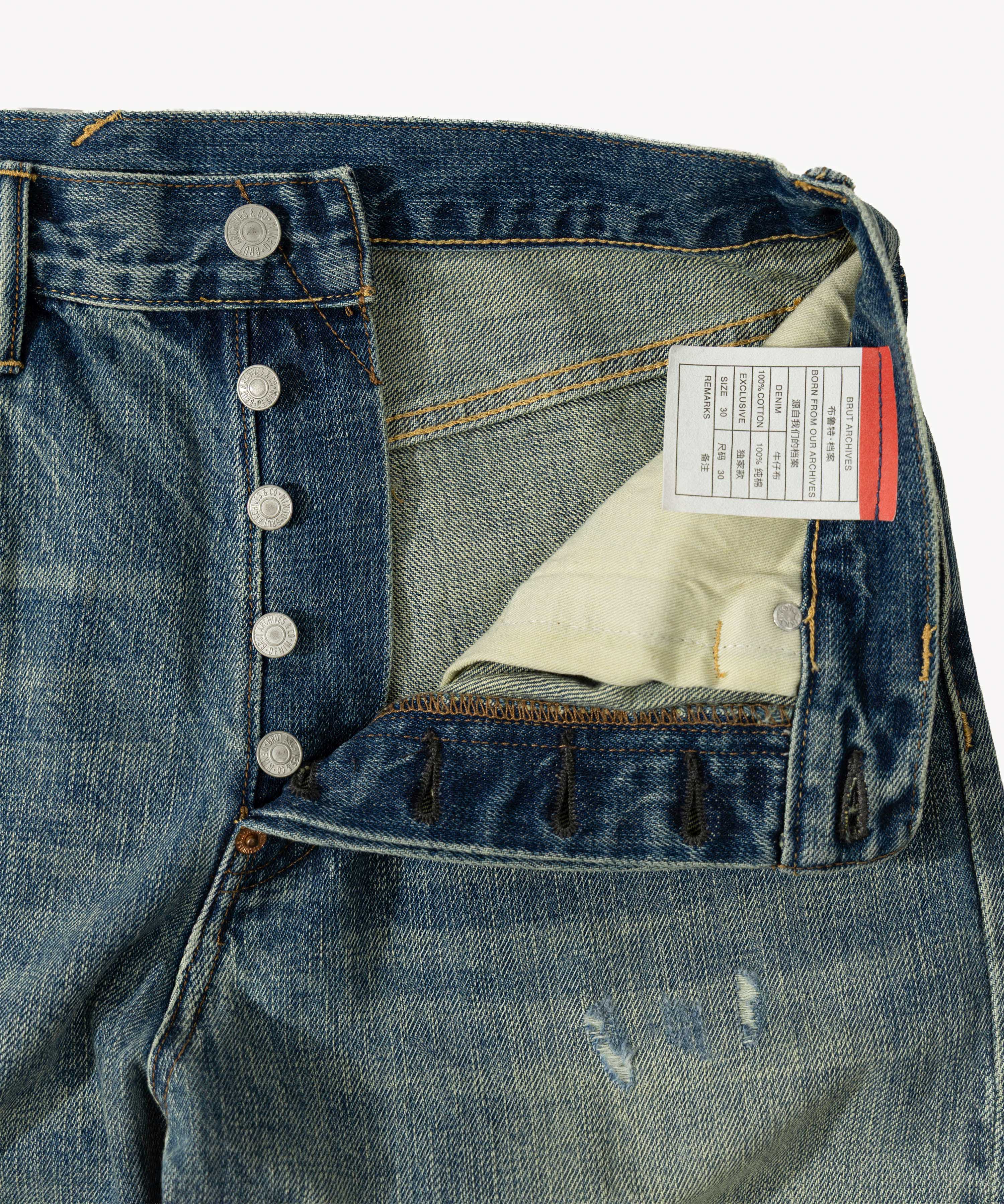 THE ARCHIVES DENIM - DIRTY MLID BLUE | BRUT Clothing
