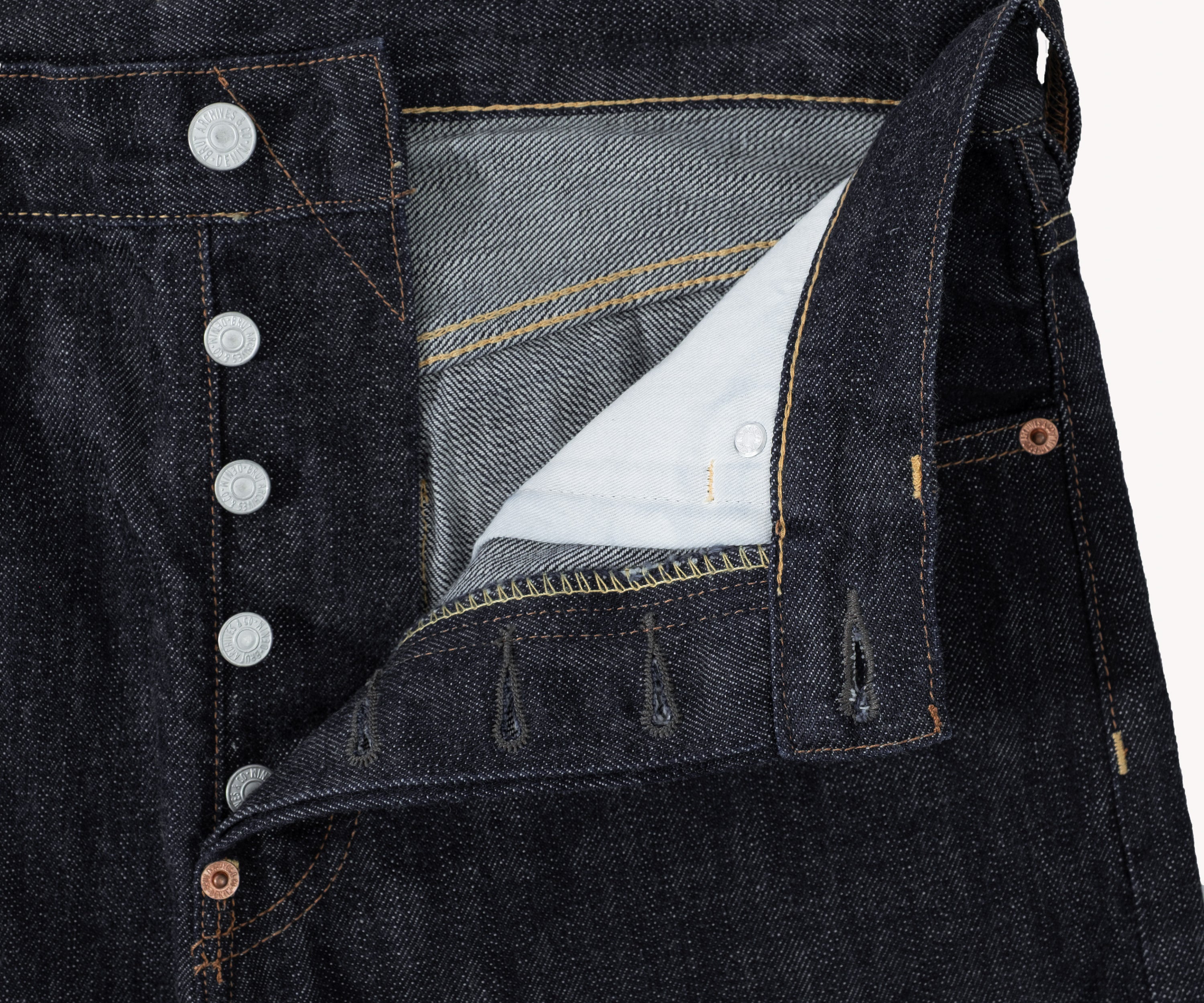 THE ARCHIVES DENIM Pants US26 / FR36 / RAW INDIGO - BRUT Clothing