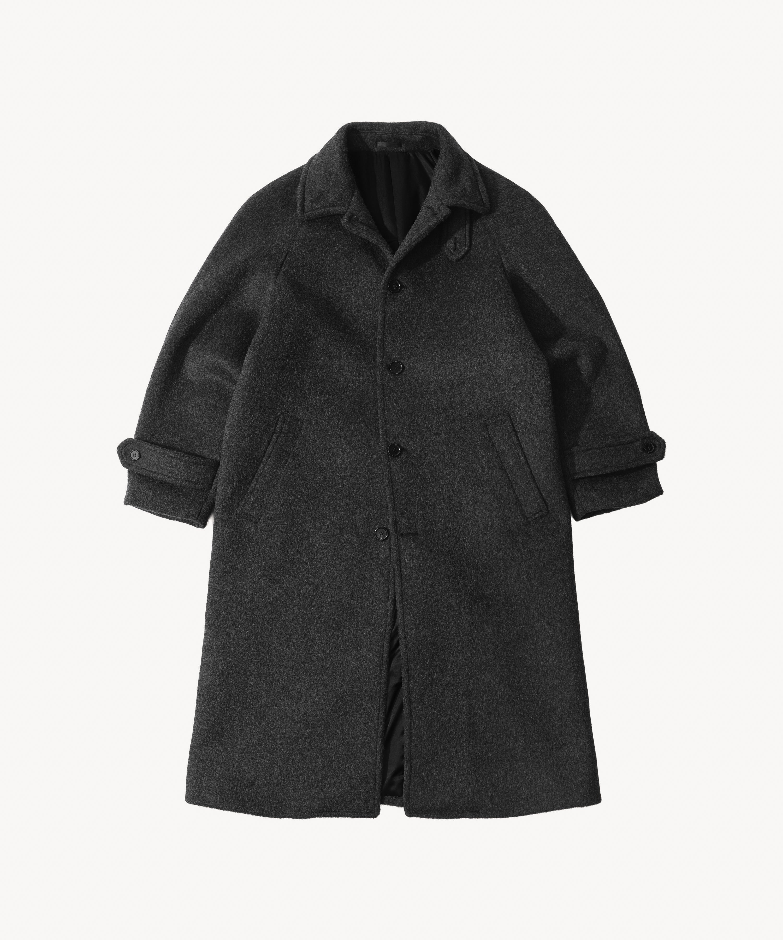 ジャケット・アウター 90s archive Italy long balmacaan coat THE BALMACAAN COAT - DARK GREY | BRUT CLOTHING | Worldwide