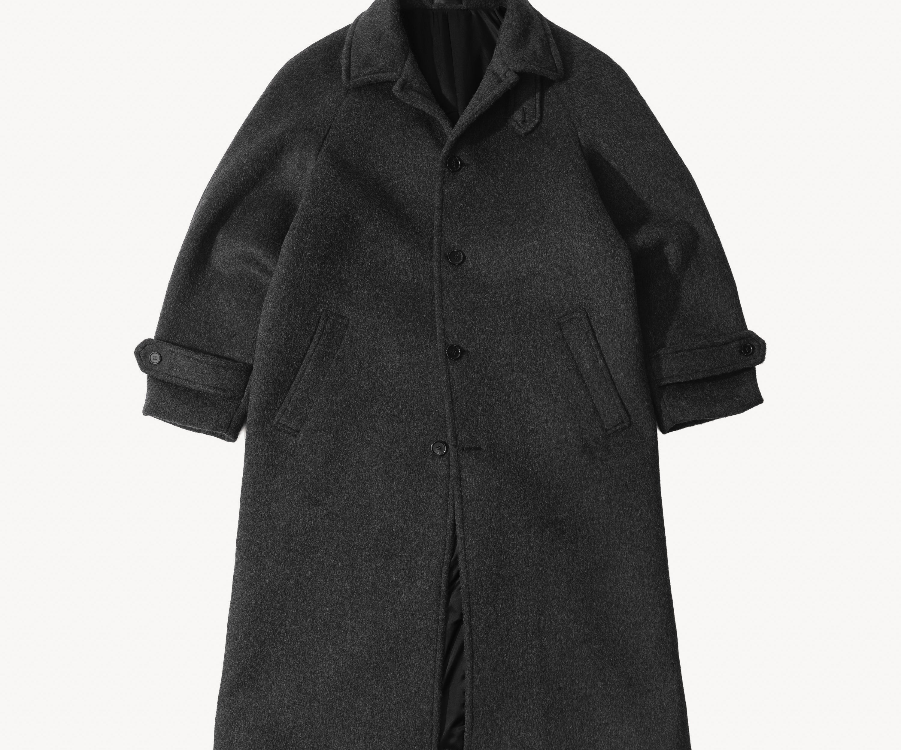 THE BALMACAAN COAT Manteaux et vestes PETIT / GRIS FONCÉ - BRUT Clothing