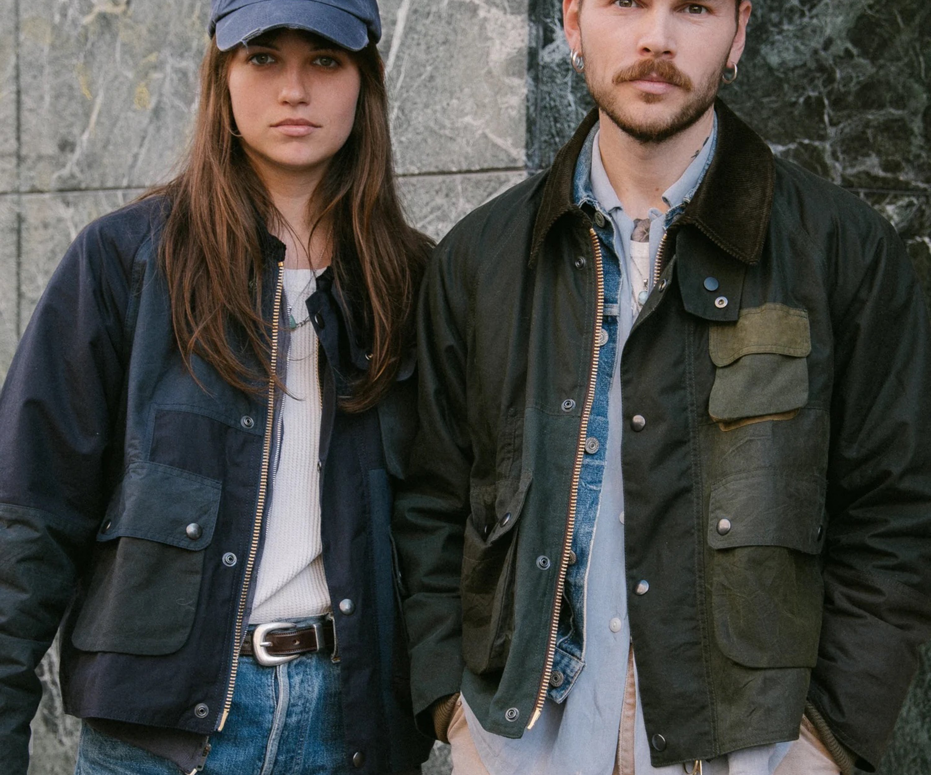 REWORK® BARBOUR V4 - N° 043 Manteaux et vestes XX-LARGE / MARRON - BRUT Clothing