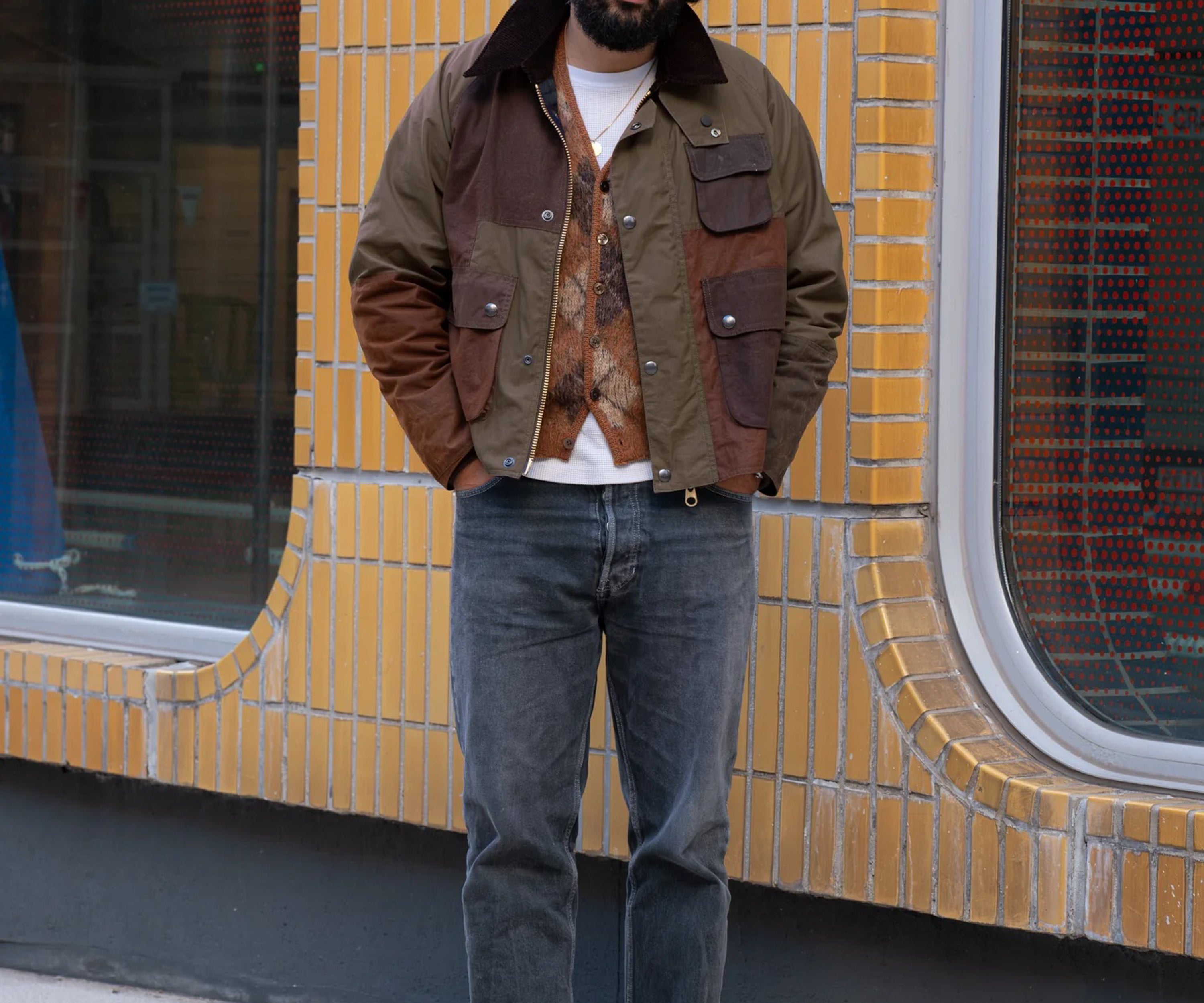 REWORK® BARBOUR V4 - N° 035 Coats & Jackets X-LARGE / GREEN - BRUT Clothing