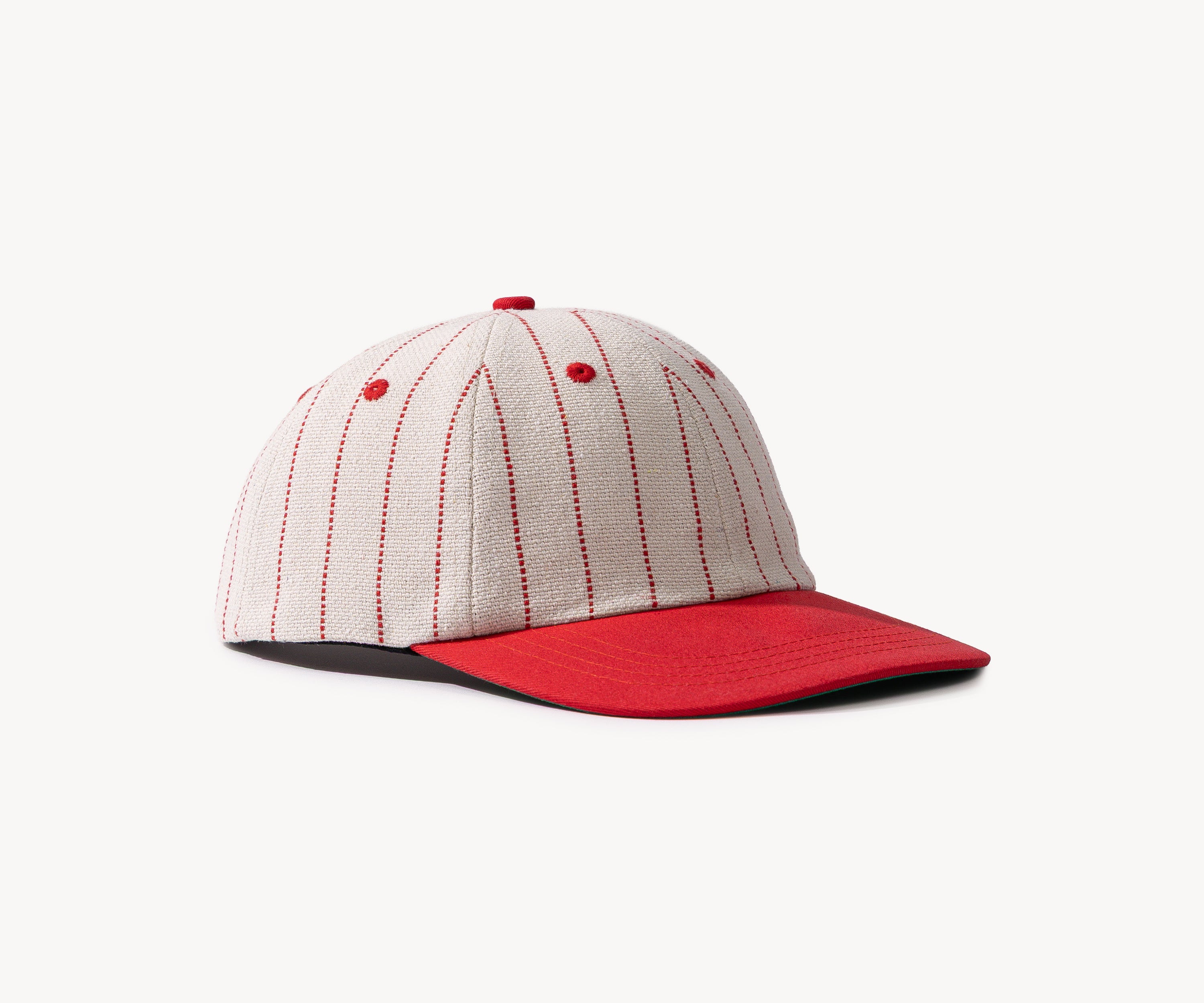 THE BASEBALL CAP Casquettes et chapeaux ÉCRU / ROUGE - BRUT Clothing