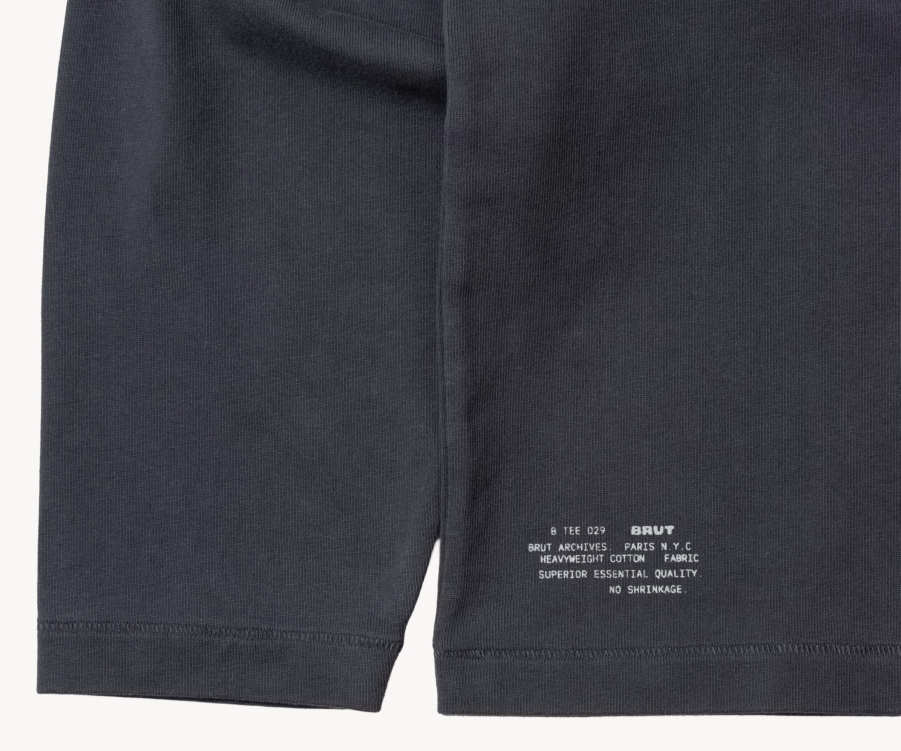 THE BEST LONG SLEEVES POCKET T-SHIRT - T-shirts X-SMALL / ARDOISE - BRUT Clothing