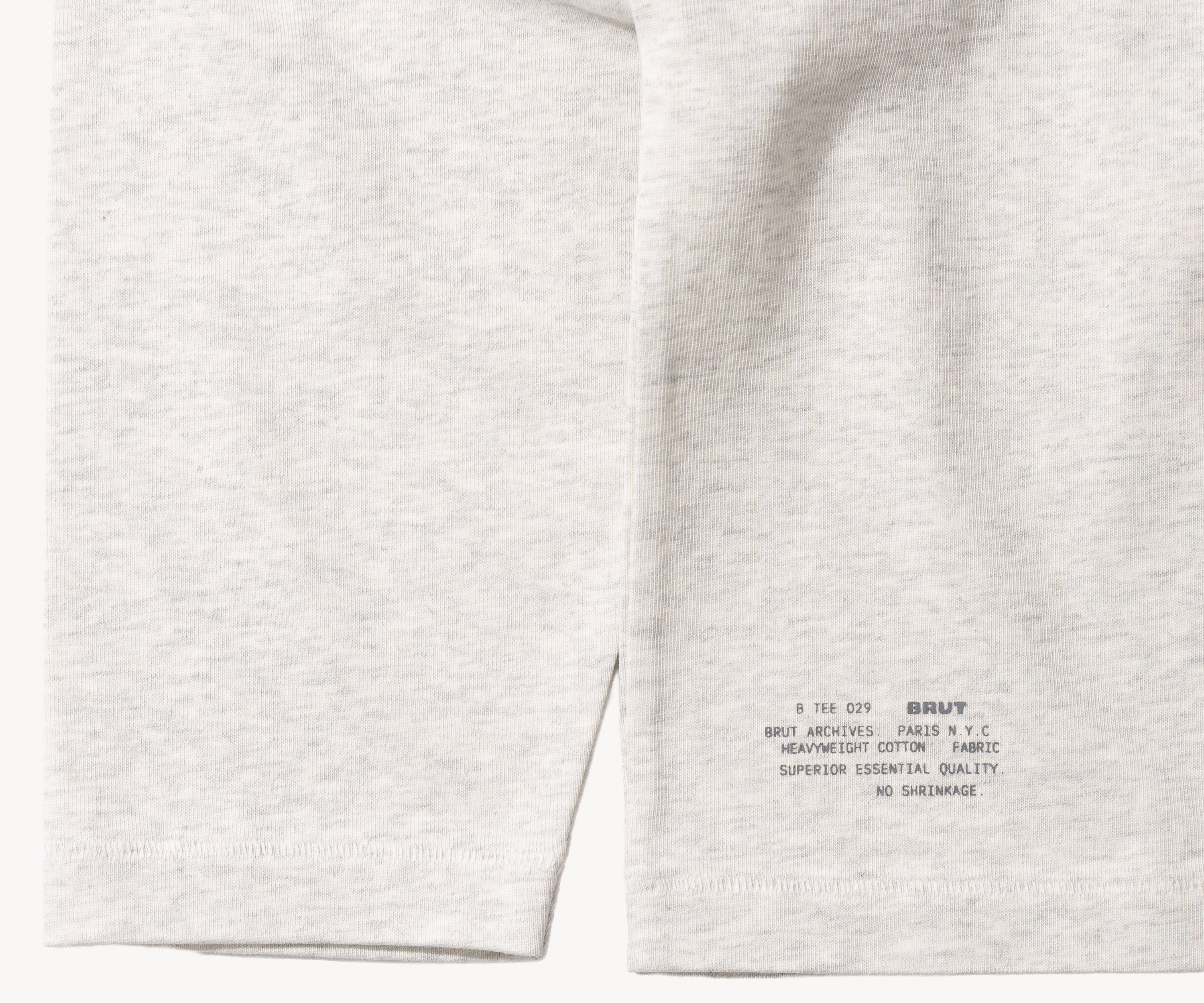 THE BEST LONG SLEEVES POCKET T-SHIRT T-Shirts X-SMALL / HEATHER GREY - BRUT Clothing