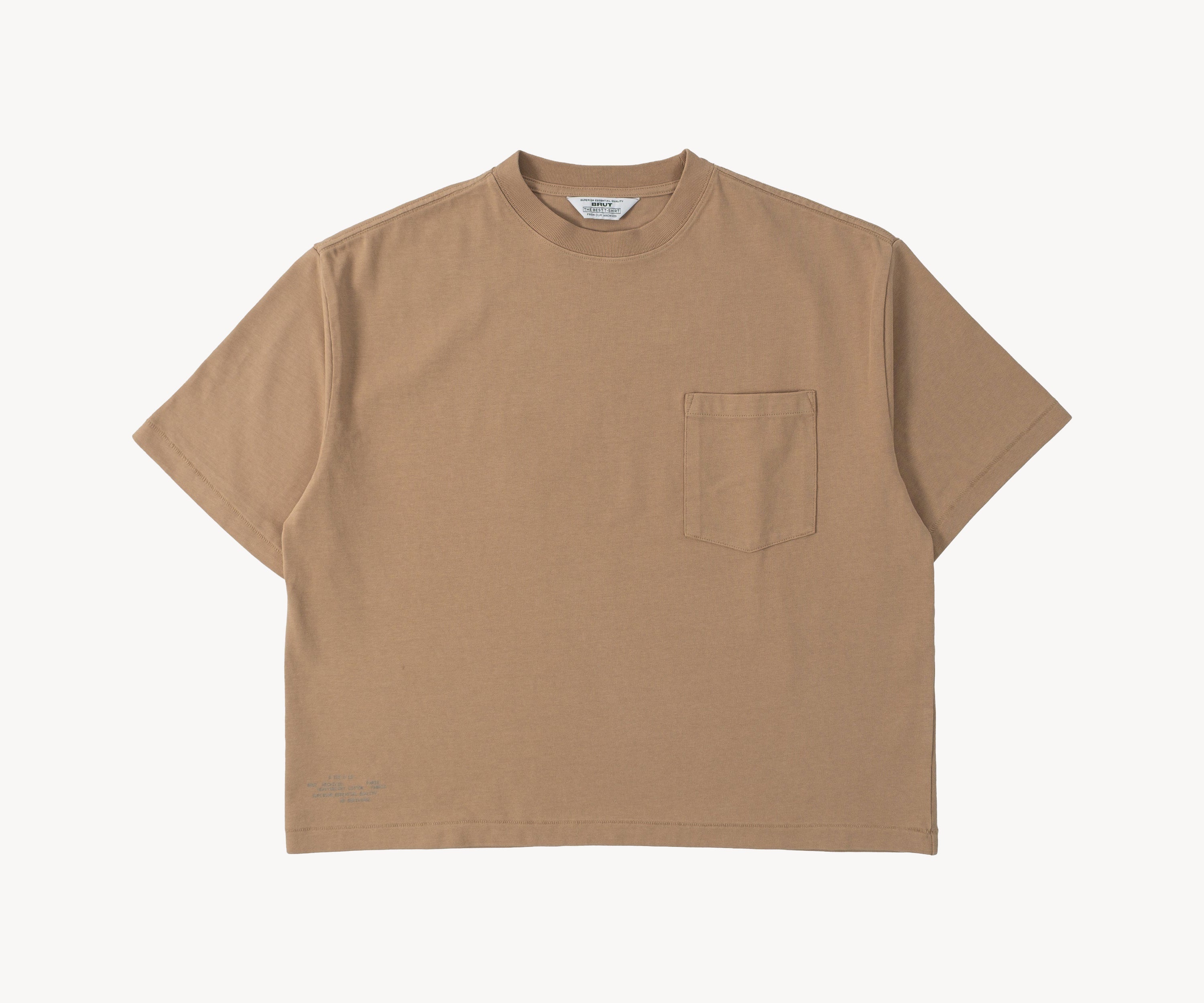 THE BEST POCKET T-SHIRT T-Shirts X-SMALL / SAND - BRUT Clothing