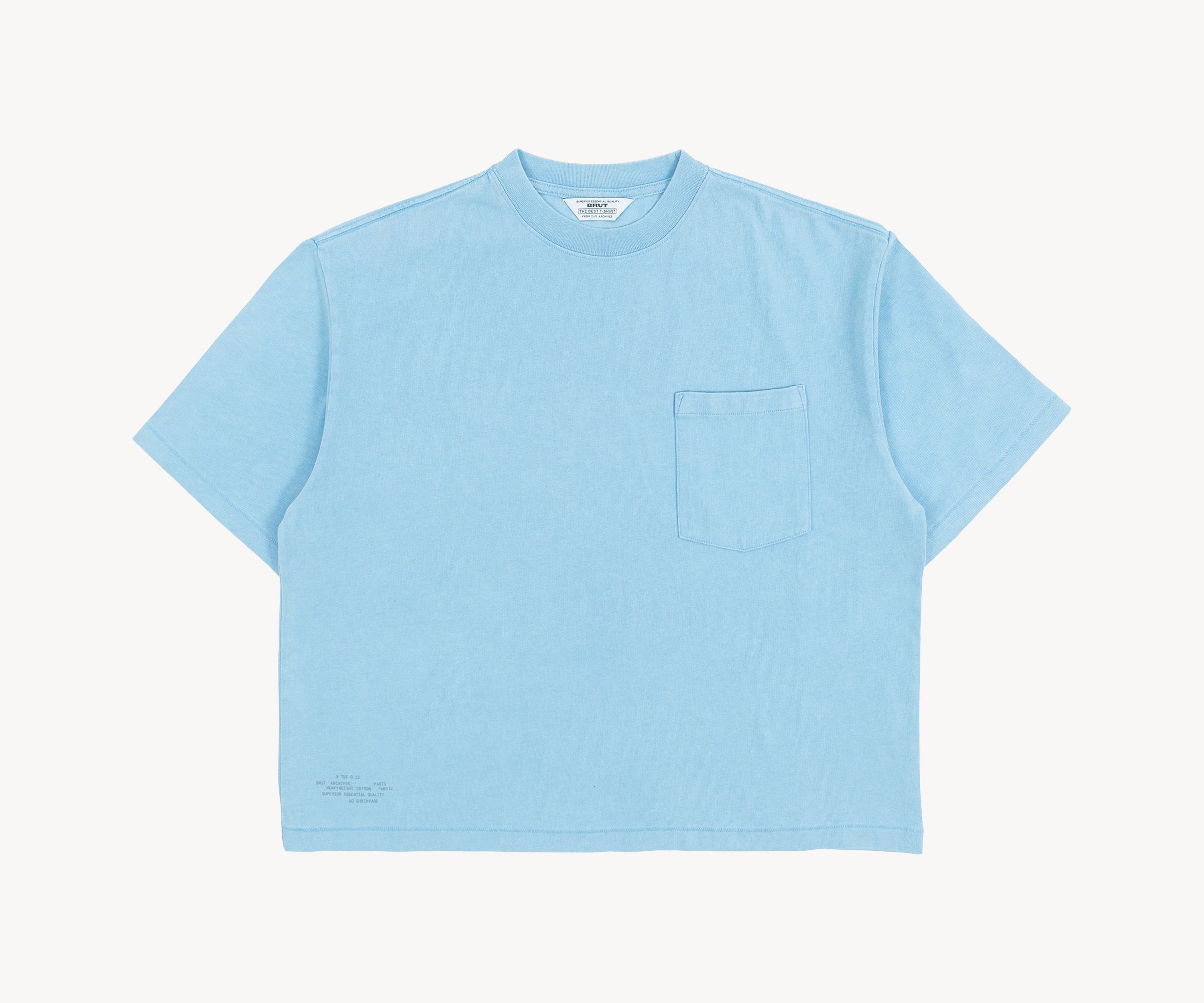 THE BEST POCKET T-SHIRT T-Shirts X-SMALL / BABY BLUE - BRUT Clothing