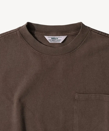 トップス Brut clothing long sleeve t shirt (XL) THE BEST LONG SLEEVES POCKET T-SHIRT - LIGHT BROWN | BRUT Clothing