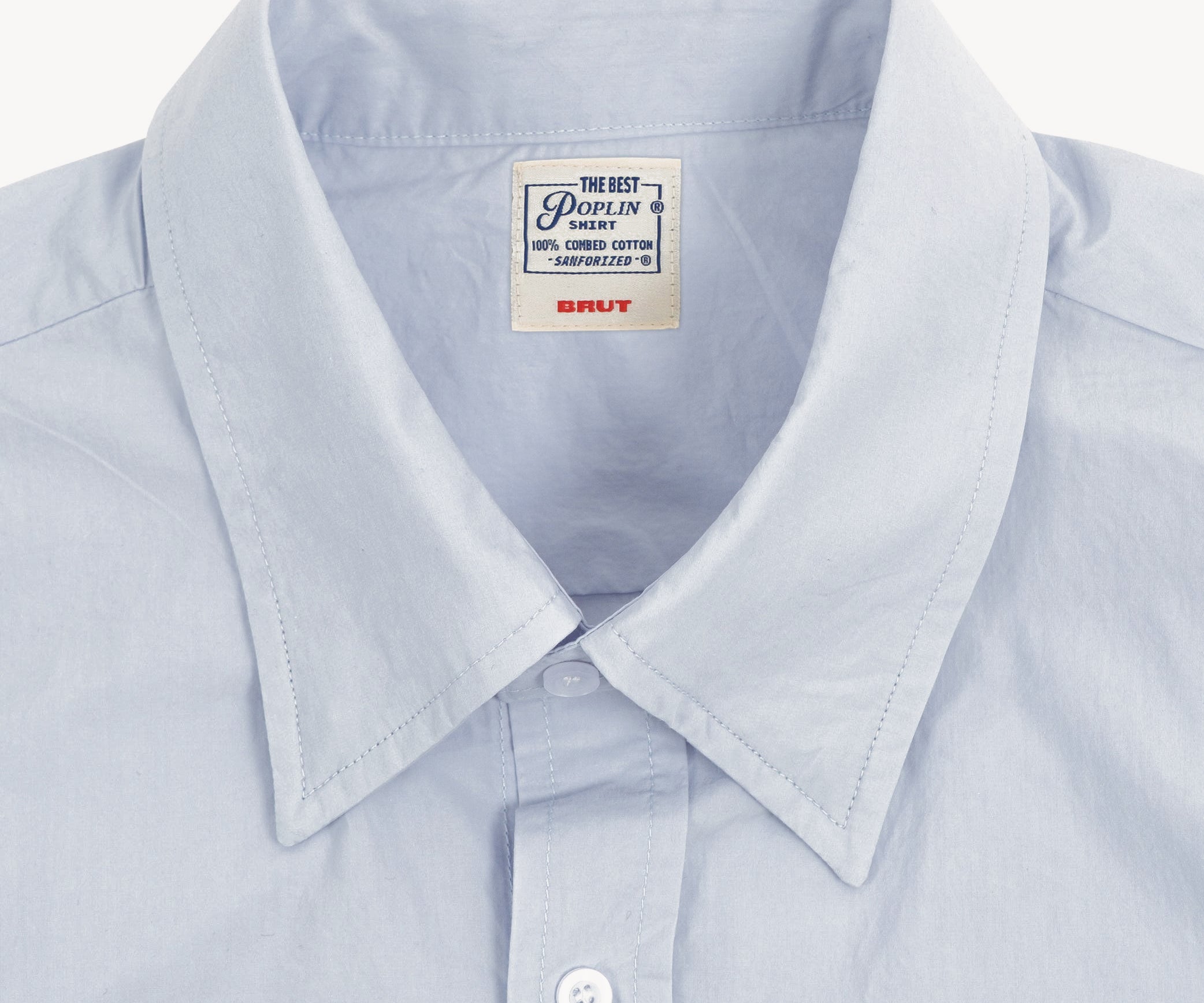 THE BEST POPLIN SHIRT Chemises XS / BLEU CLAIR - BRUT Clothing
