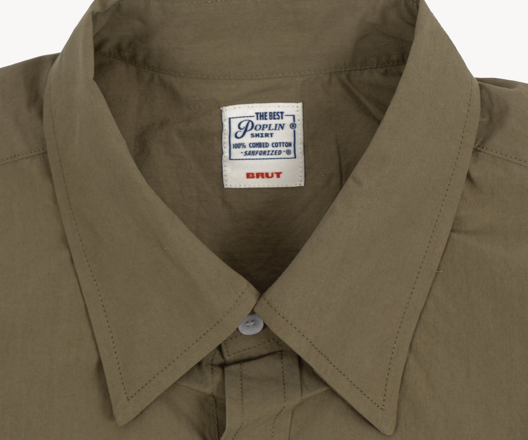 THE BEST POPLIN SHIRT Chemises XS / VERT OLIVE - BRUT Clothing