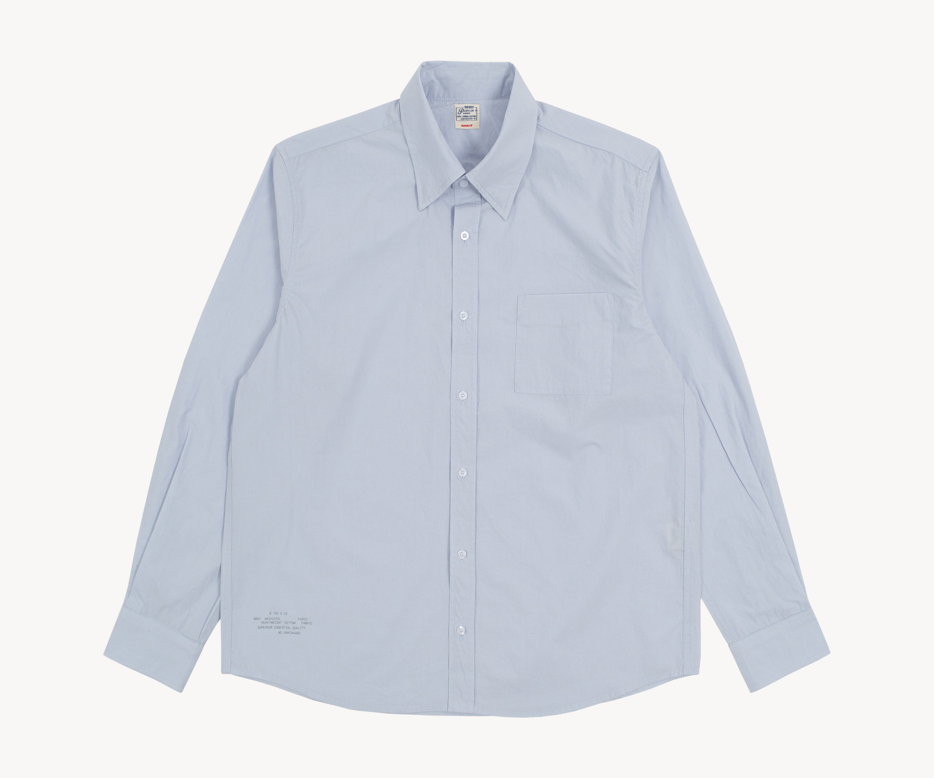 THE BEST POPLIN SHIRT Chemises XS / BLEU CLAIR - BRUT Clothing