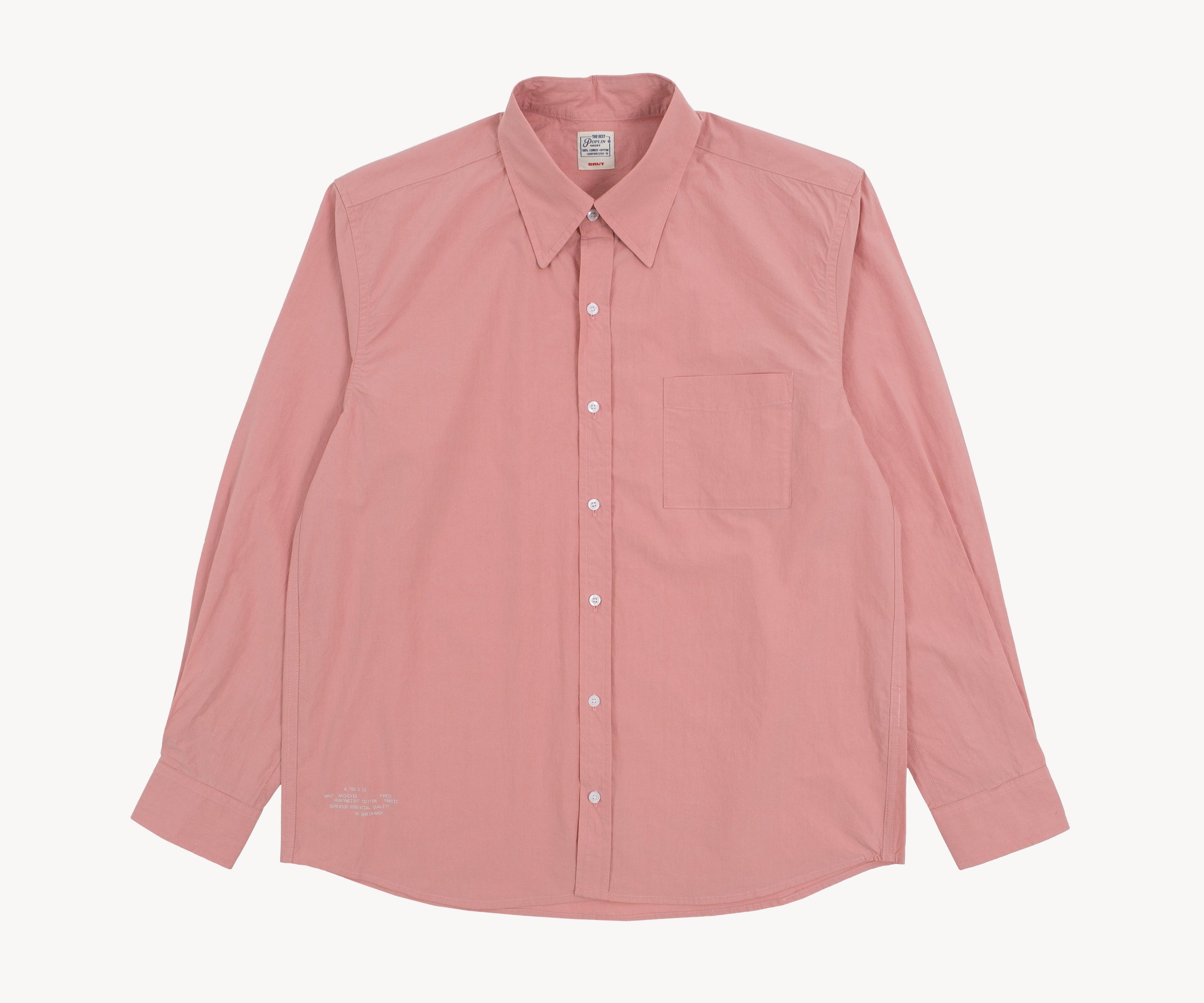 THE BEST POPLIN SHIRT Chemises XS / ROSE - BRUT Clothing