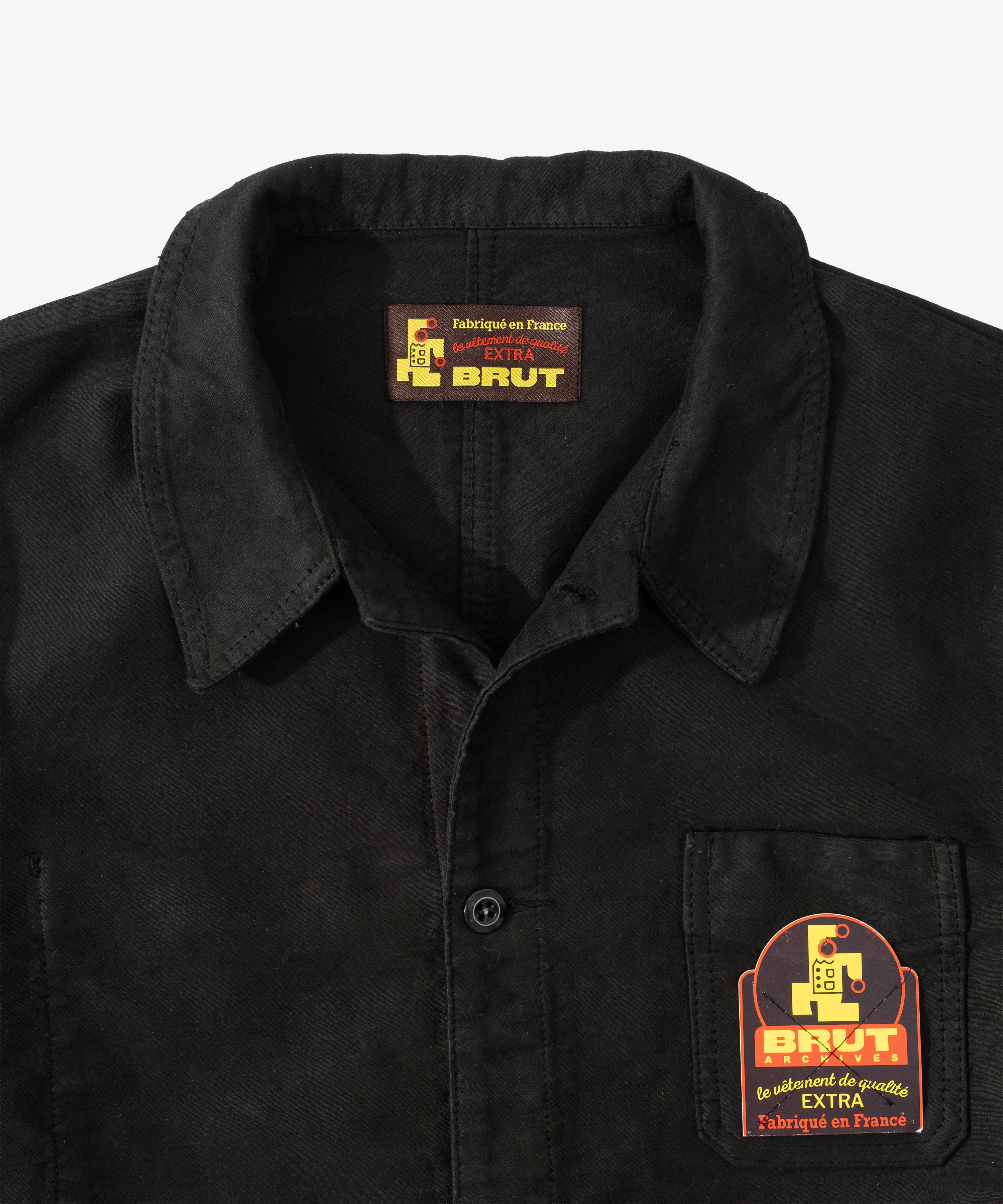 Rework Work Jacket Black Moleskin Military | BRUT – BRUT Clothing