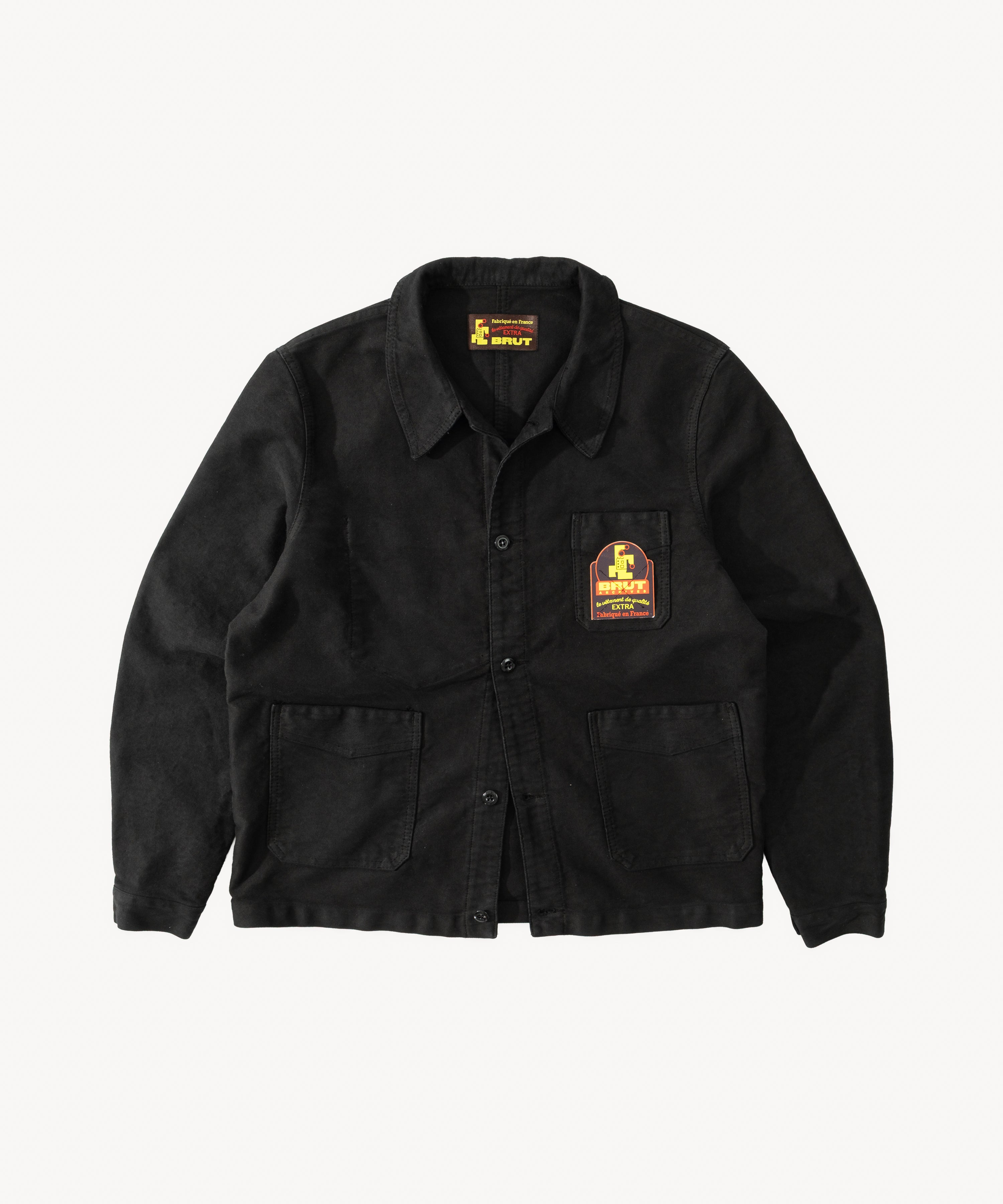 Rework Work Jacket Black Moleskin Military | BRUT – BRUT Clothing