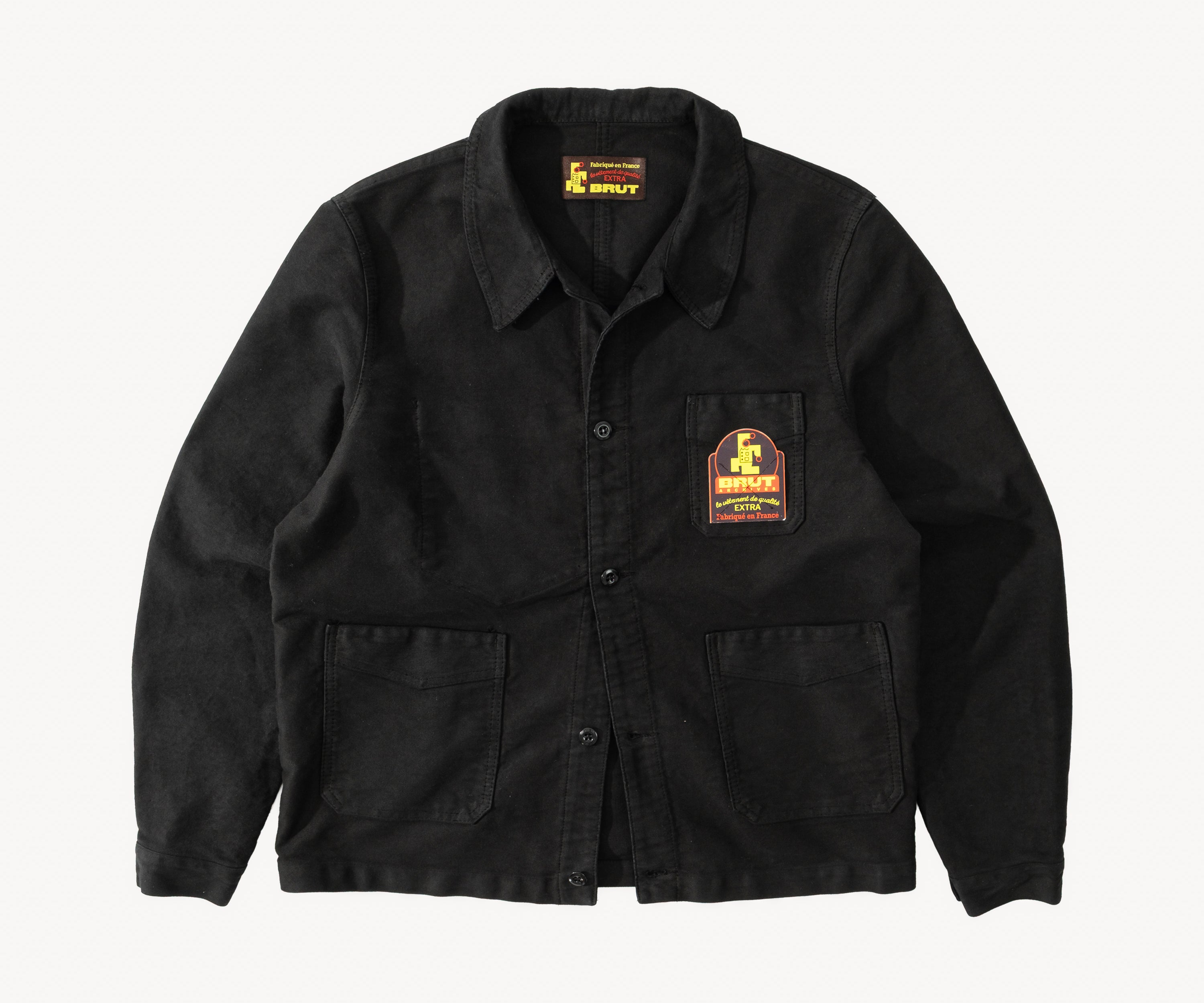 REWORK® WORK JACKET Coats & Jackets SMALL / BLACK - BRUT Clothing