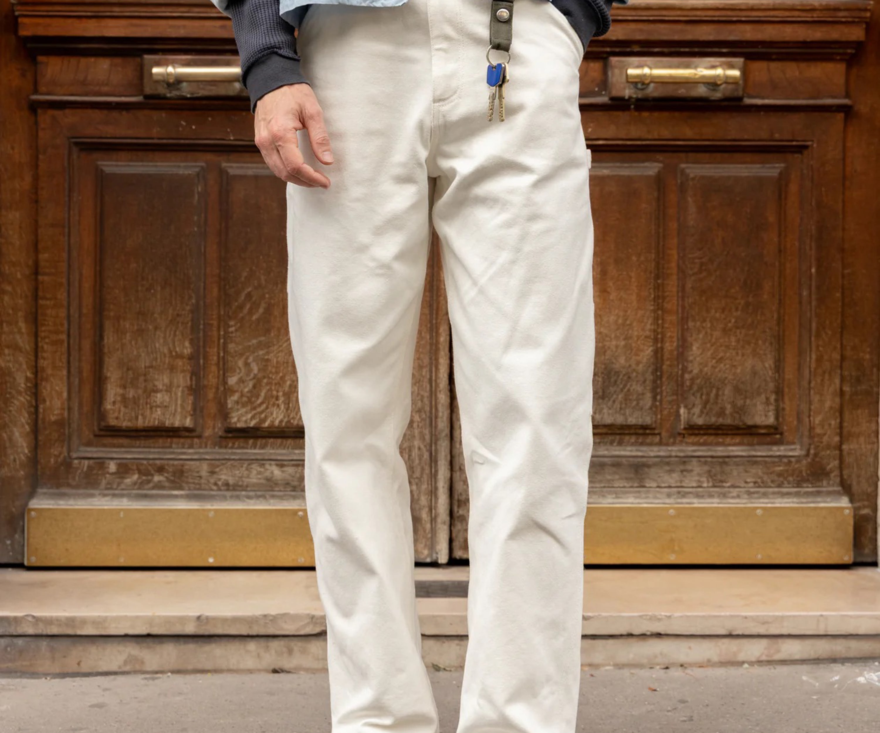 THE TOOLS PANTS Taille US 26 / FR 36 / BLANC - BRUT Clothing
