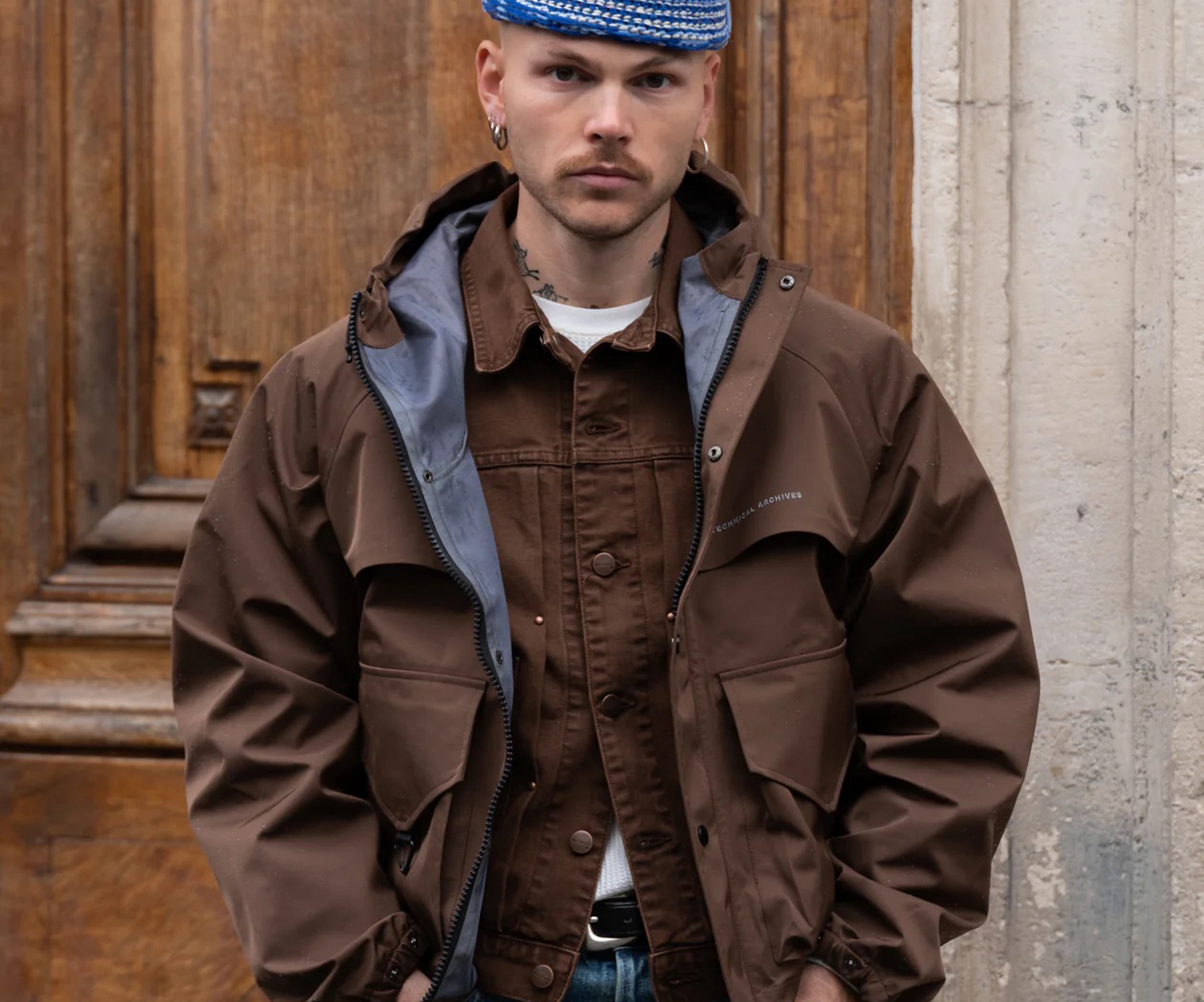 THE HAND-KNIT WATCH CAP Hats and Caps BLUE - BRUT Clothing