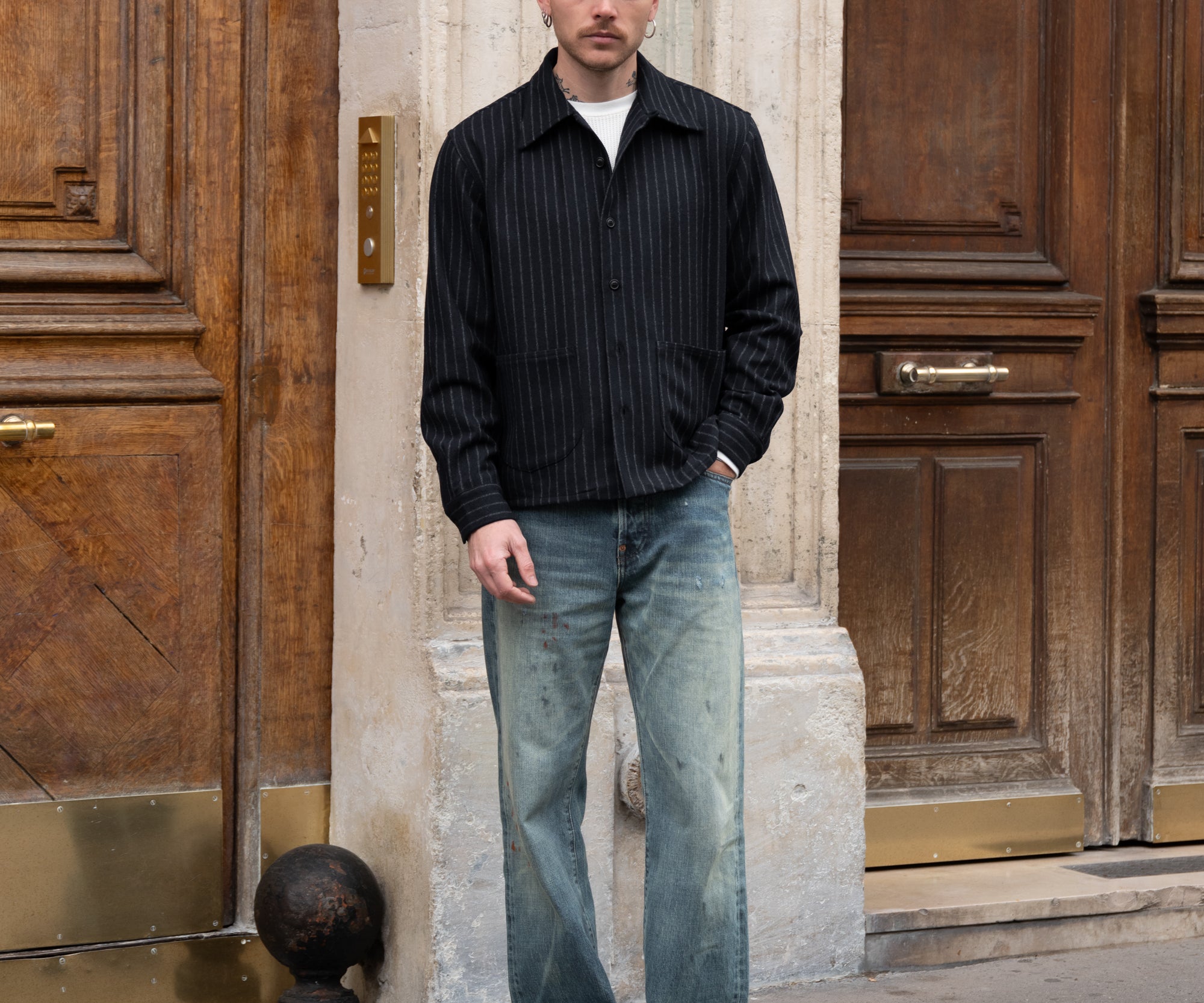 THE TAILORED COQUETTE SHIRT Chemises XS / À RAYURES - BRUT Clothing