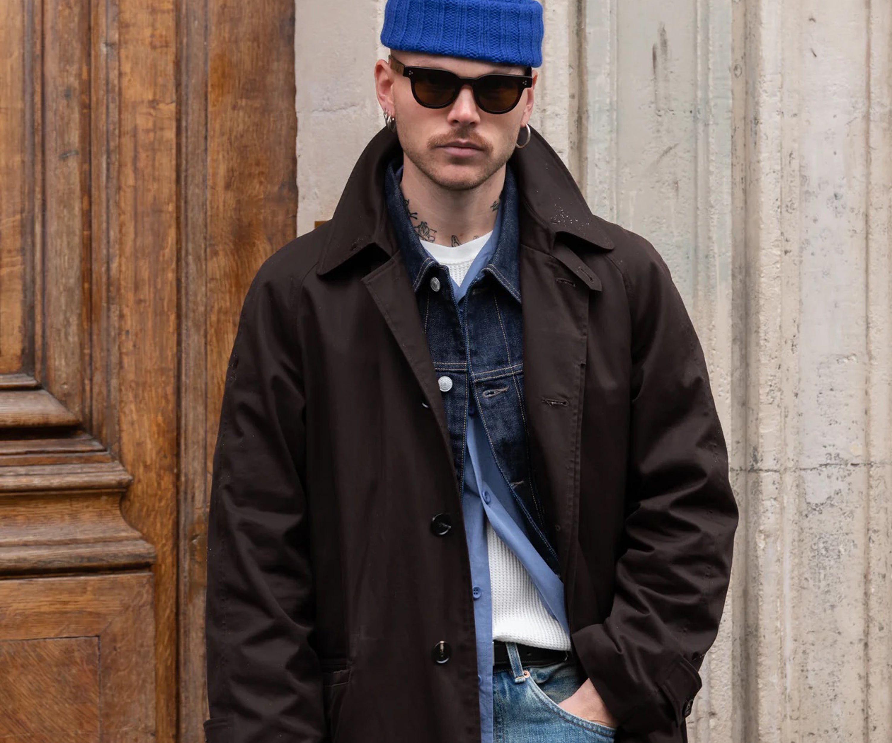 THE HEAVY WATCH CAP Chapeaux et casquettes BLEU COBALT - BRUT Clothing